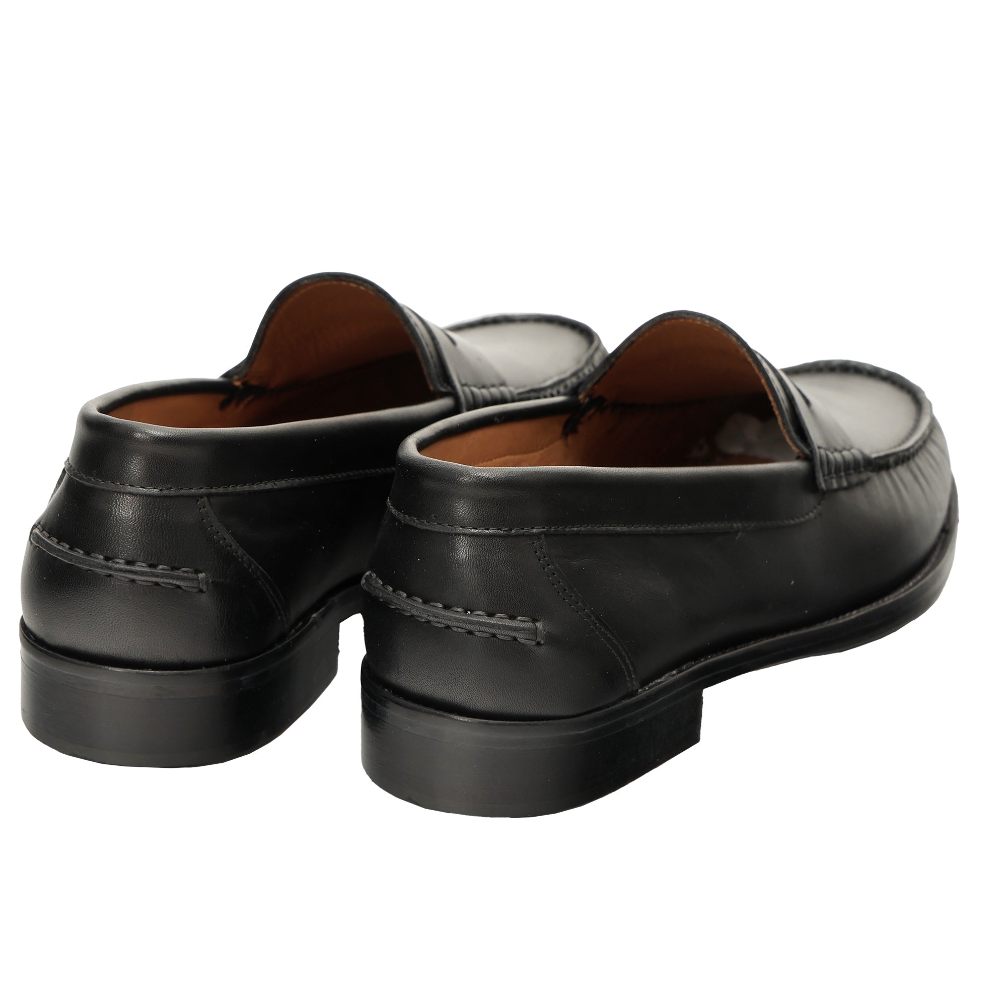 Mocassino a tubolare in pelle crust con suola in vero cuoio cucita-Art.1101CRUSTFDO18285