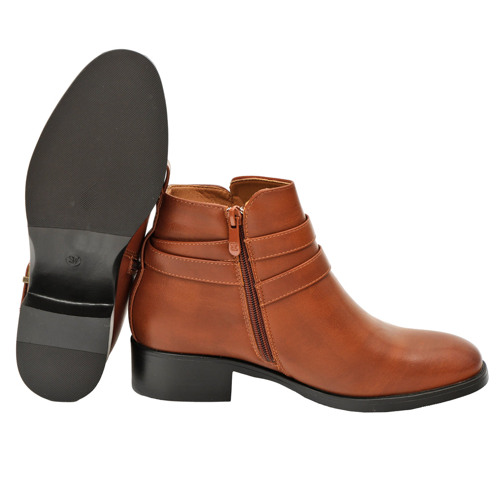 Stivaletto in simil pelle con fibbia- Art.CHC313
