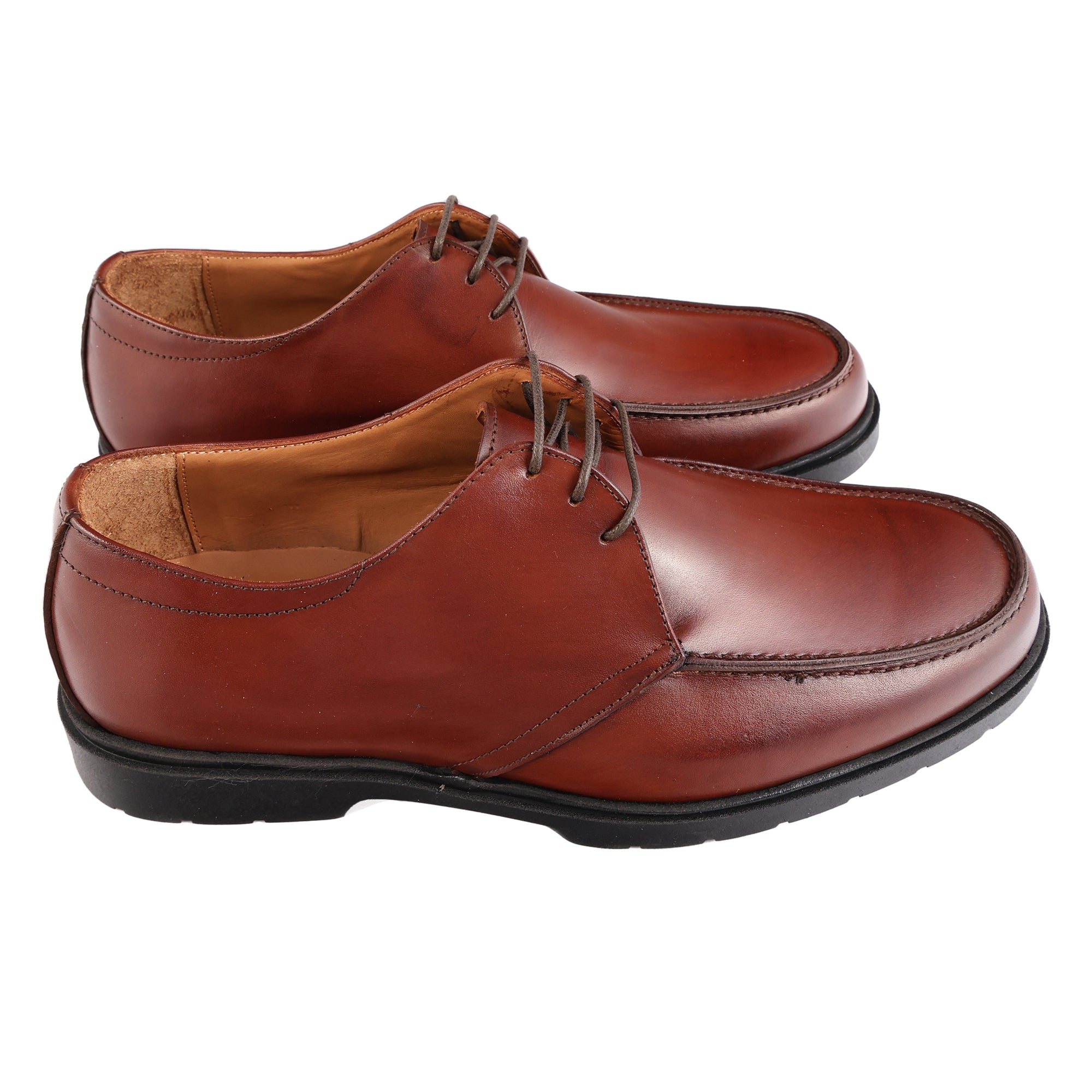 Derby stringate in vera pelle con fondo light-Art.B070CRUSTFDOJACOBS