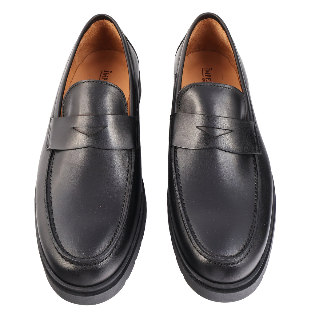Mocassino in pelle con fondo light-Art.B02CRUSTFDOJACOBS