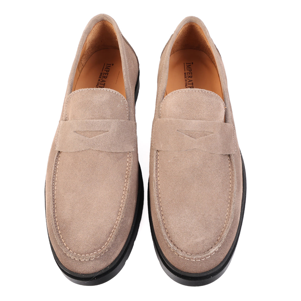 Mocassino in camoscio con fondo light-Art.B02CAMOSCIOFDOJACOBS