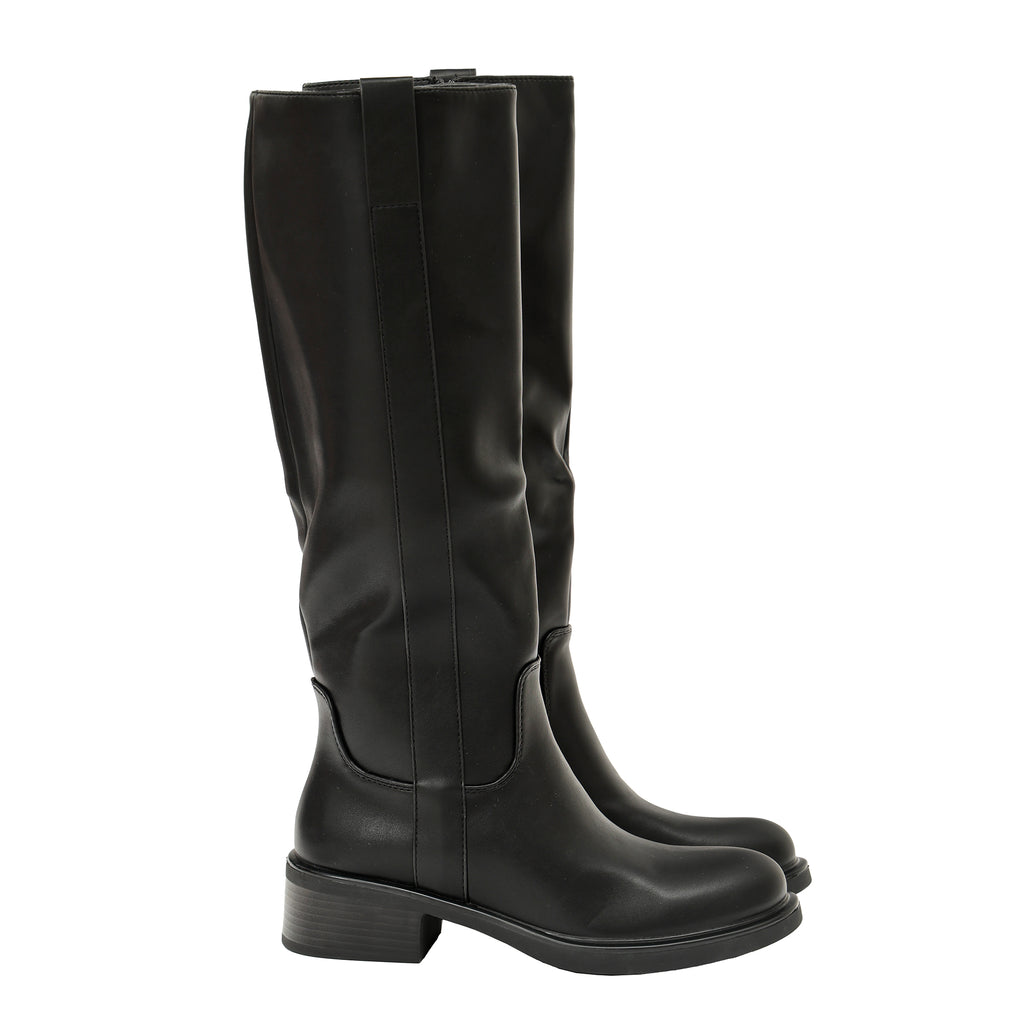 Stivale in simil pelle con tacco comodo- Art.DF024