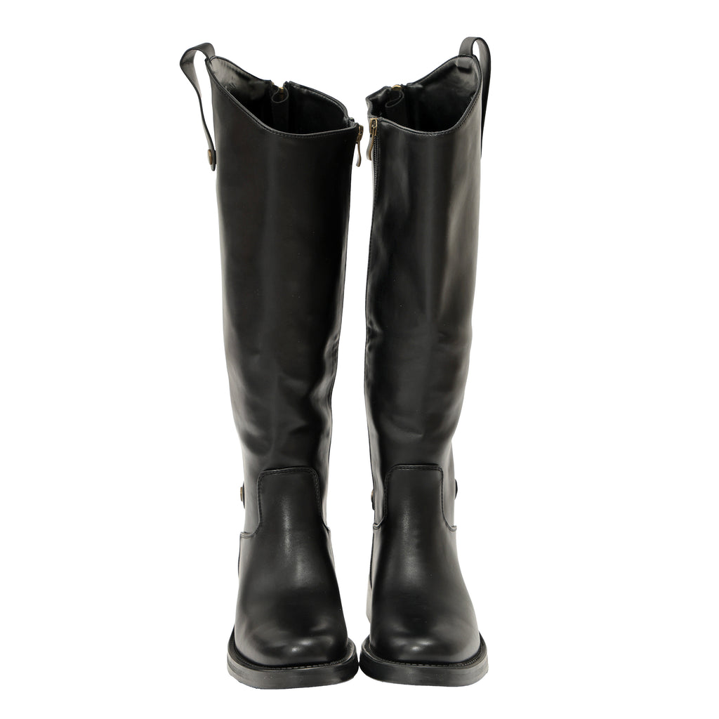Stivale in simil pelle con tacco comodo- Art.DF038