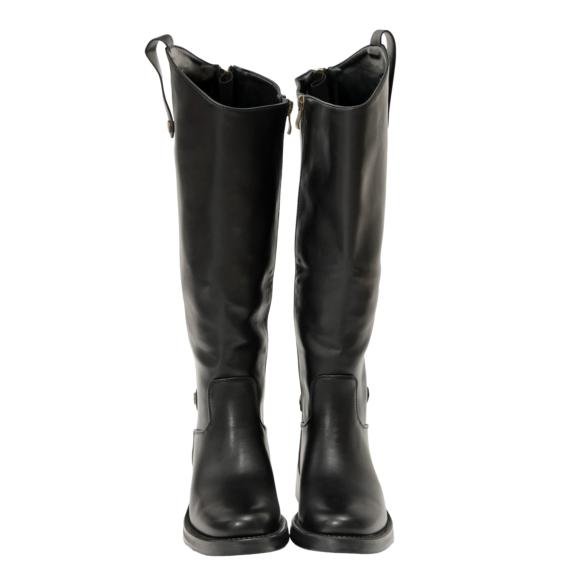 Stivale in simil pelle con tacco comodo- Art.DF038