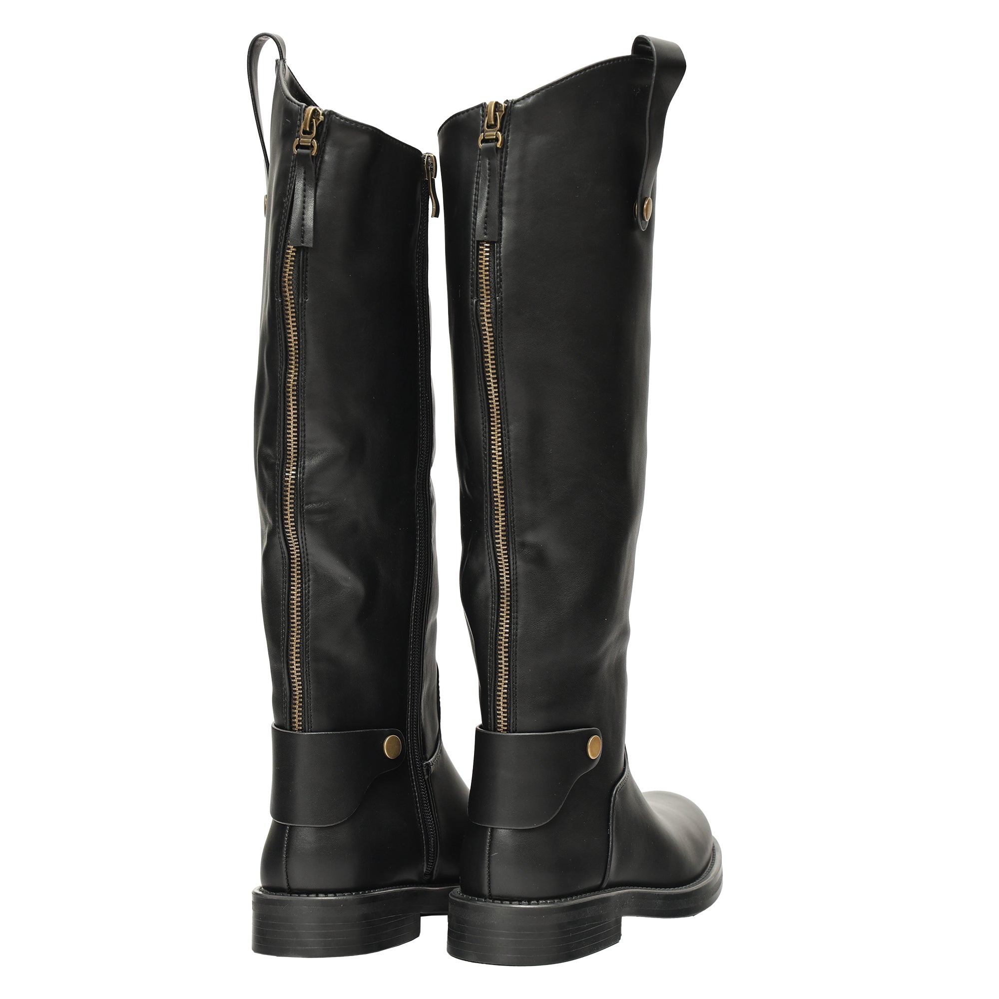 Stivale in simil pelle con tacco comodo- Art.DF038