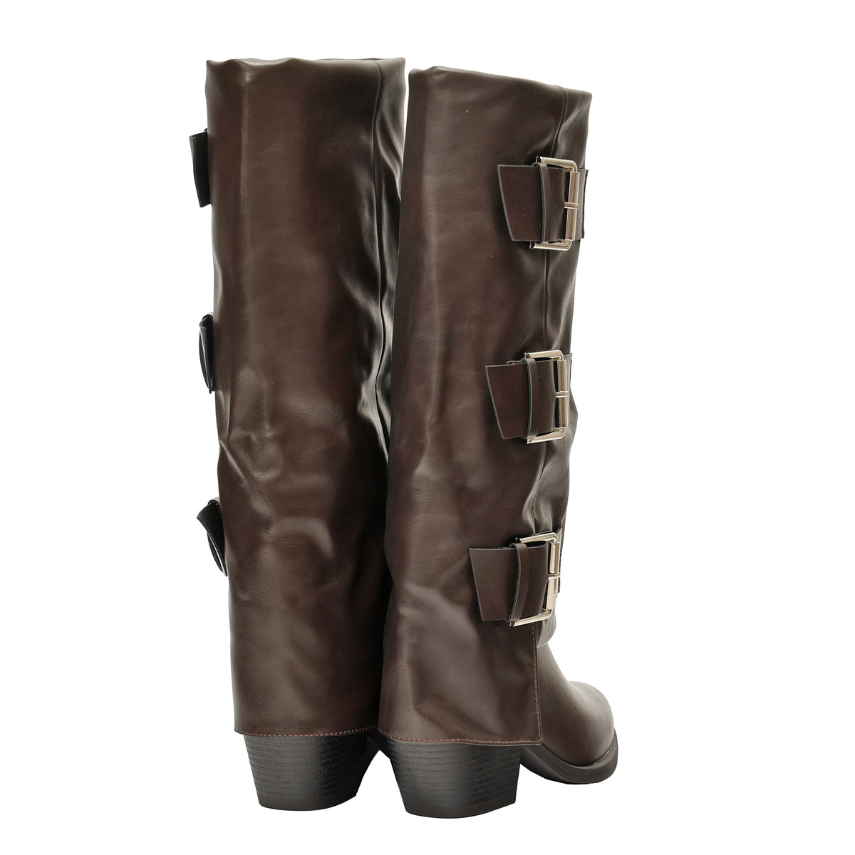 Stivale in simil pelle con fibbie- Art.68348