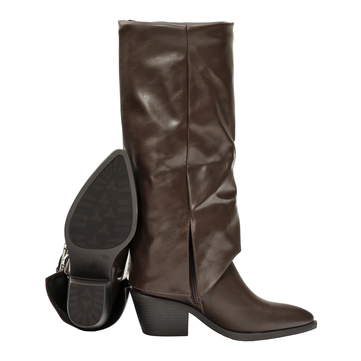 Stivale in simil pelle con fibbie- Art.68348