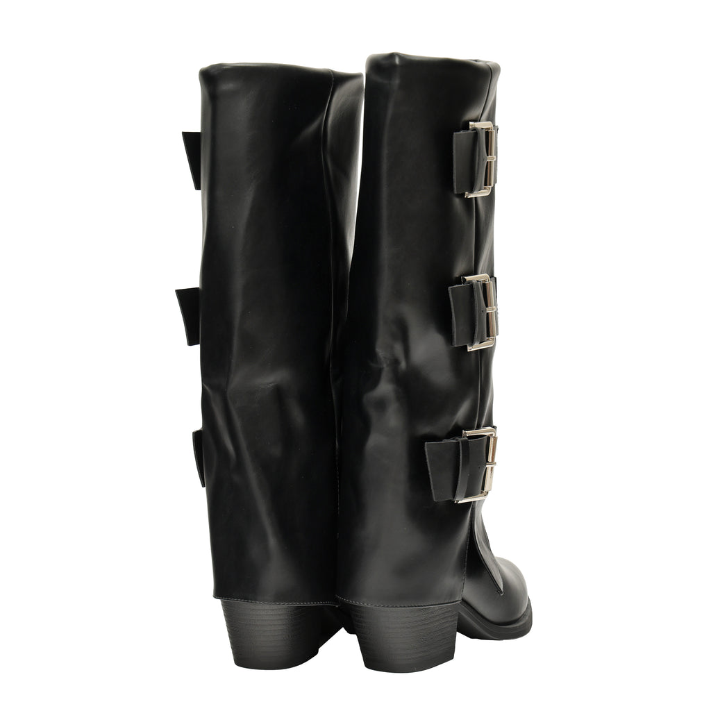 Stivale in simil pelle con fibbie- Art.68348