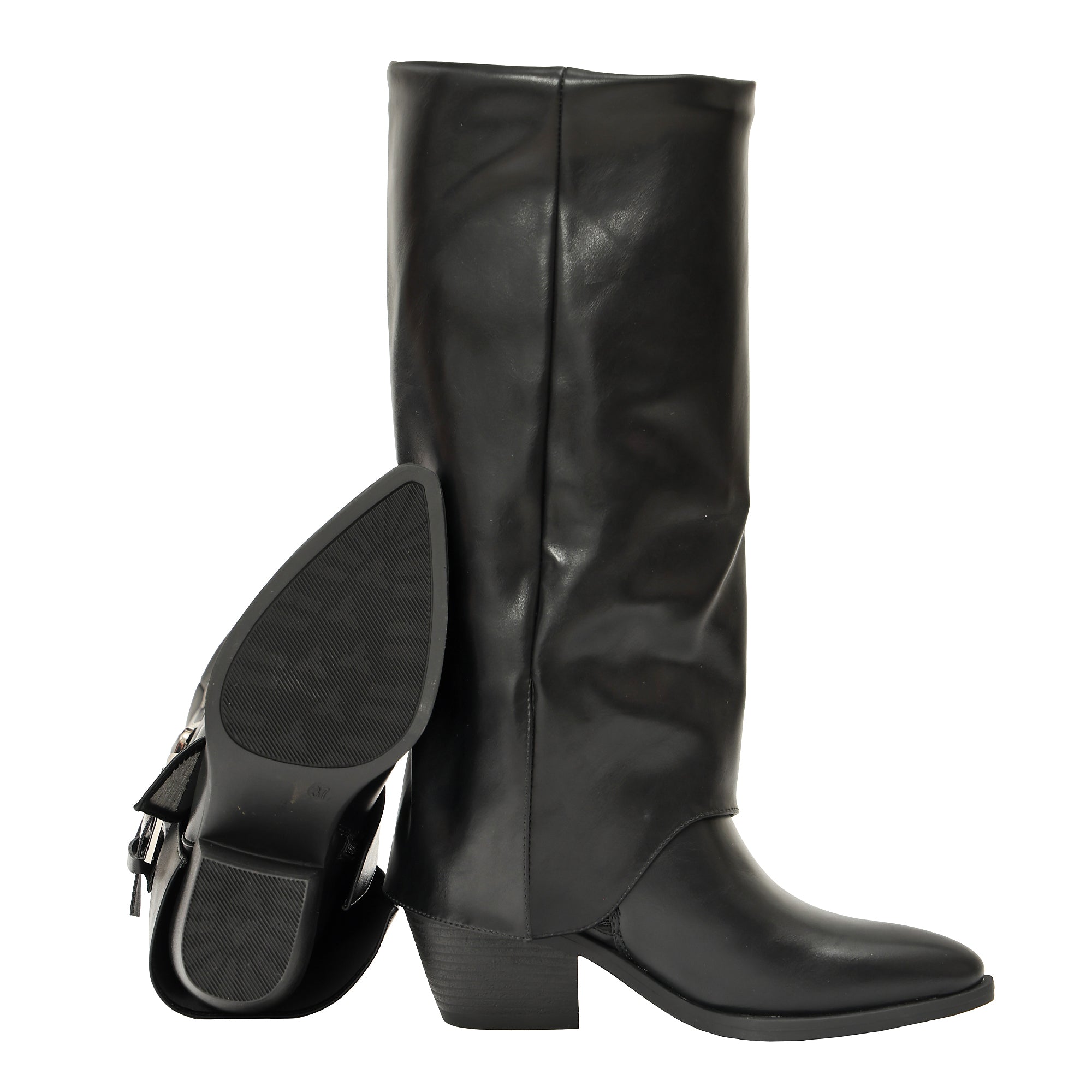 Stivale in simil pelle con fibbie- Art.68348