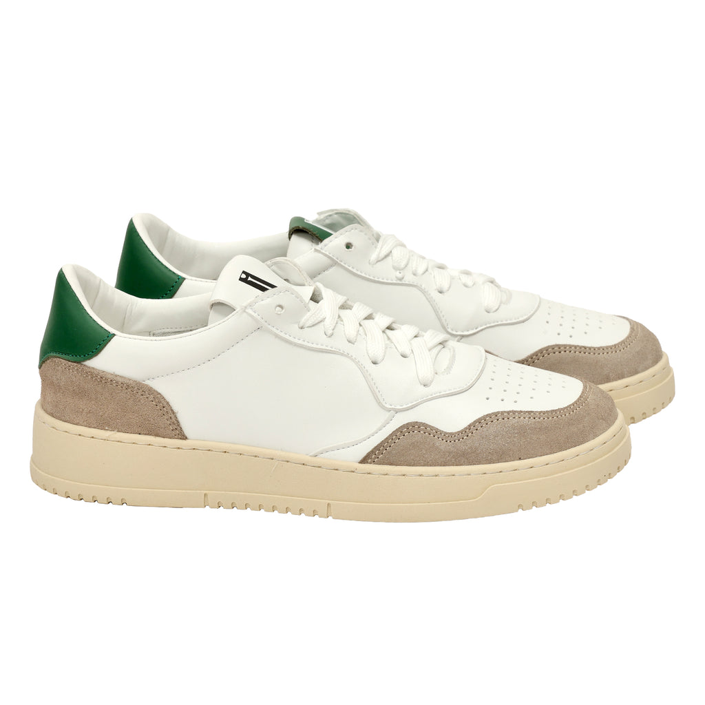 Sneakers in pelle con inserti in camoscio-Art.CALICAMOSCIO