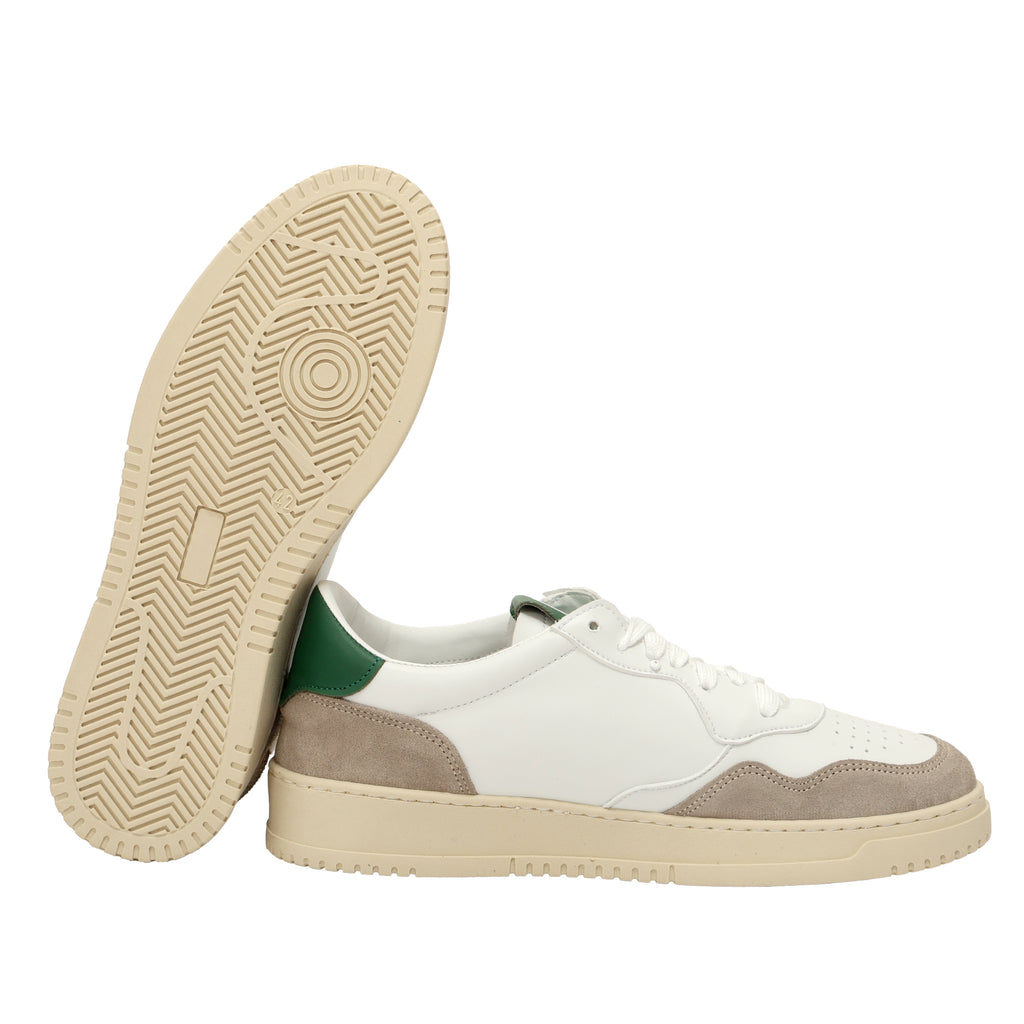 Sneakers in pelle con inserti in camoscio-Art.CALICAMOSCIO