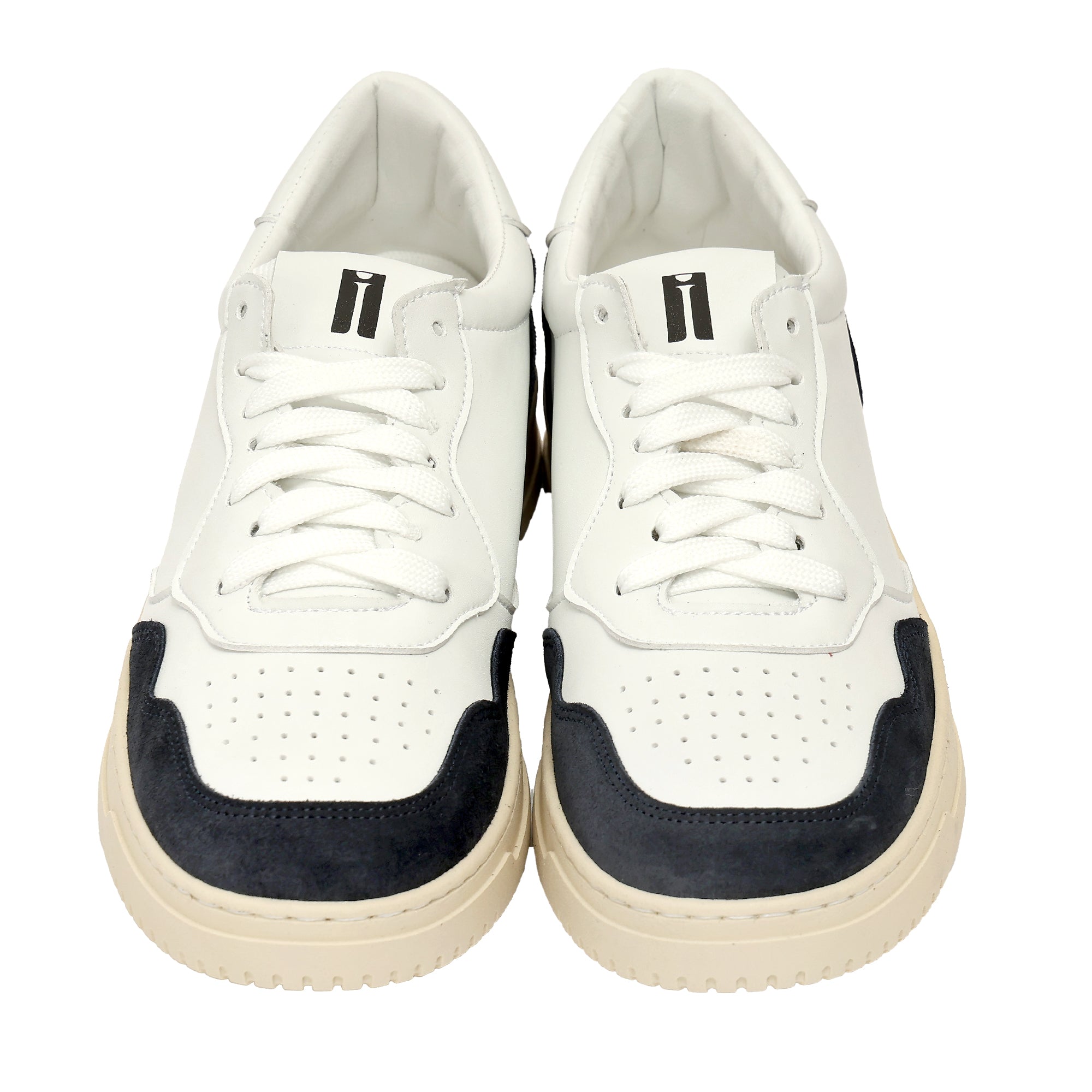 Sneakers in pelle con inserti in camoscio-Art.CALICAMOSCIO