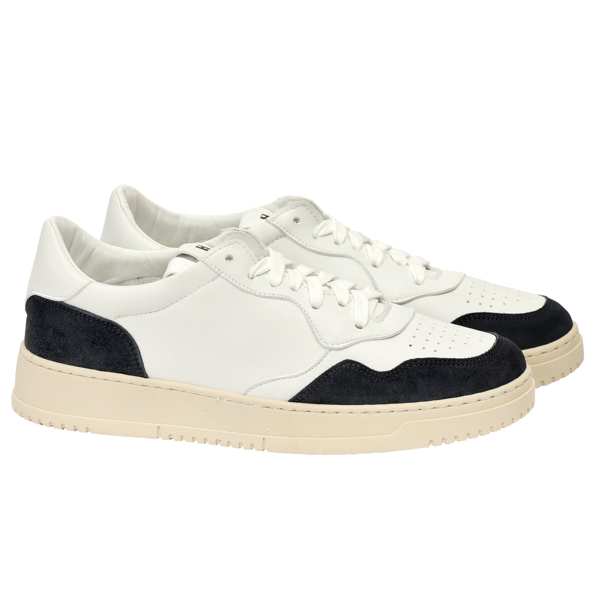 Sneakers in pelle con inserti in camoscio-Art.CALICAMOSCIO
