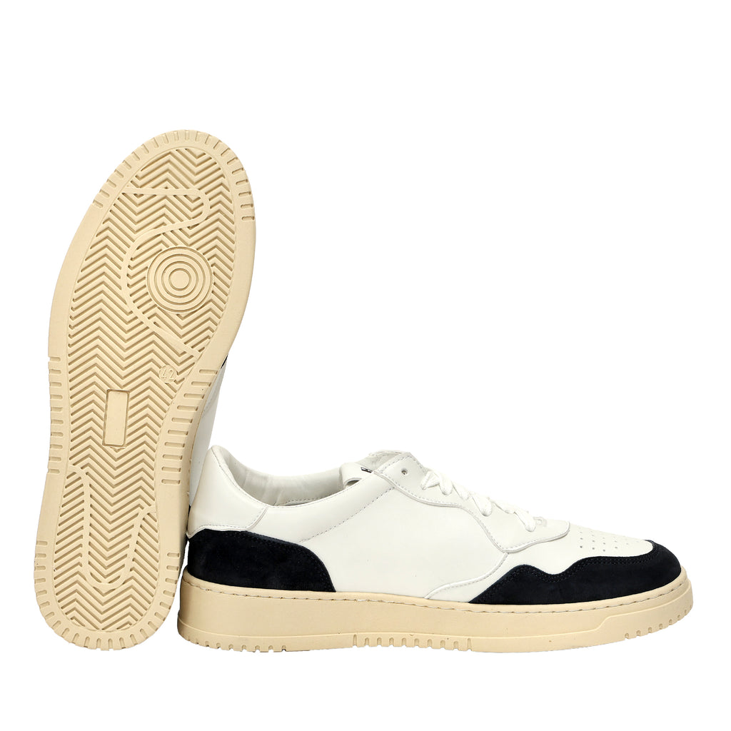 Sneakers in pelle con inserti in camoscio-Art.CALICAMOSCIO
