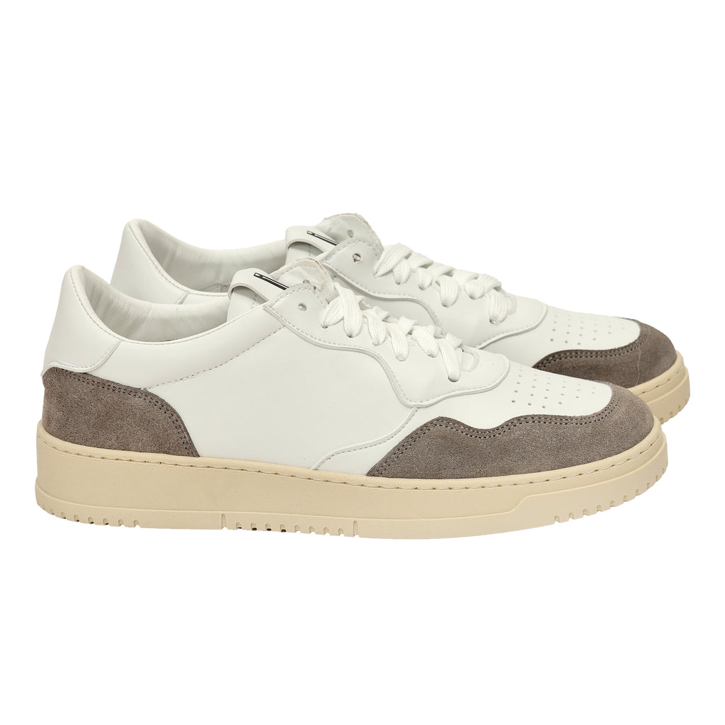Sneakers in pelle con inserti in camoscio-Art.CALICAMOSCIO