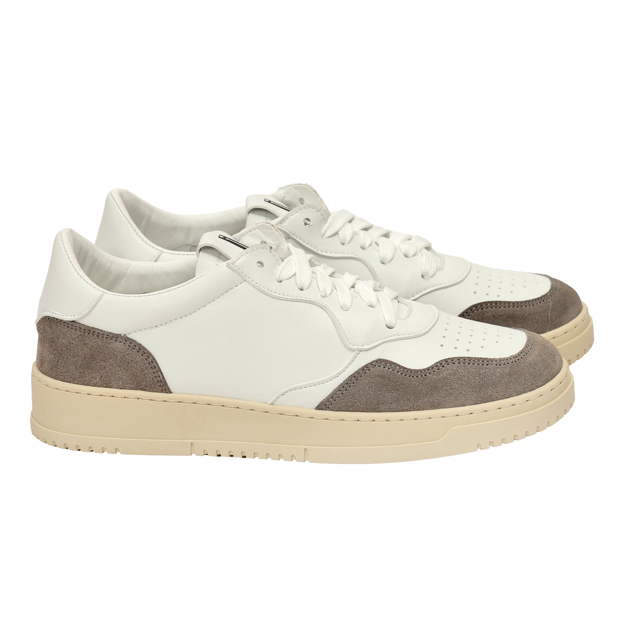 Sneakers in pelle con inserti in camoscio-Art.CALICAMOSCIO