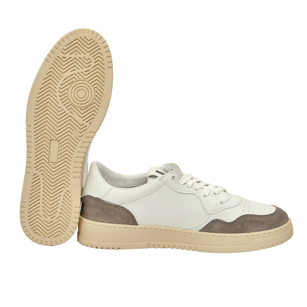 Sneakers in pelle con inserti in camoscio-Art.CALICAMOSCIO