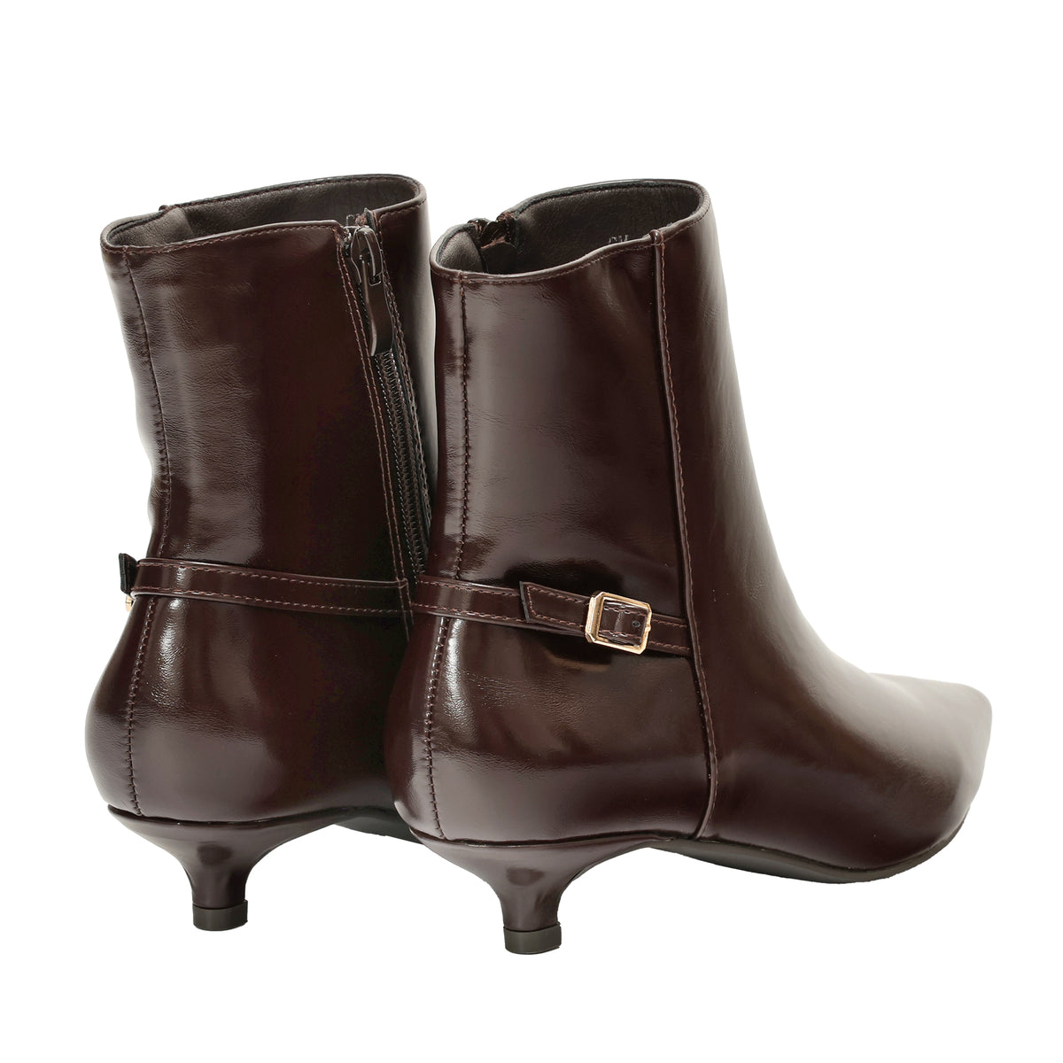 Tronchetto in simil pelle con tacco basso- Art.68338