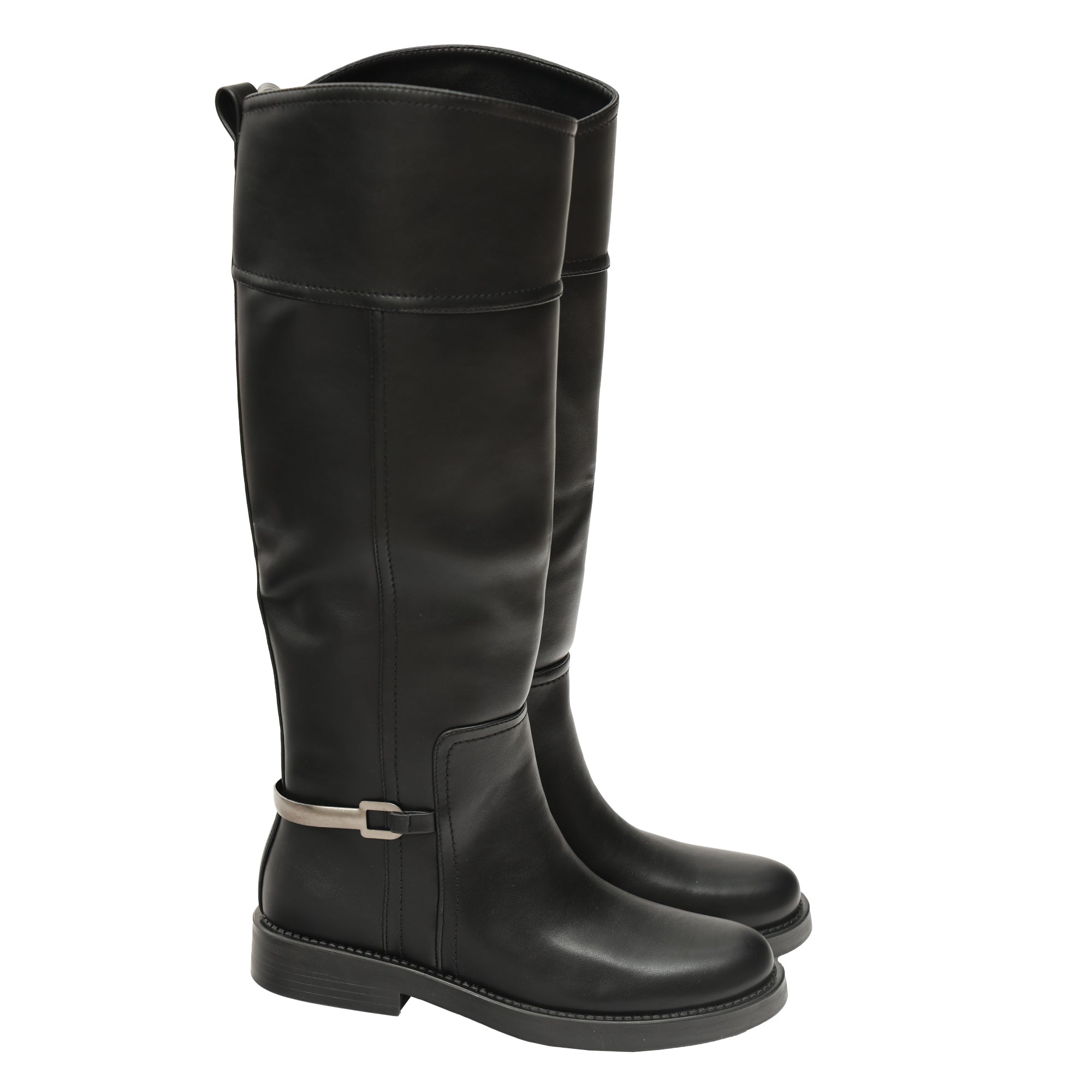 Stivale in simil pelle con tacco basso - Art.DF040