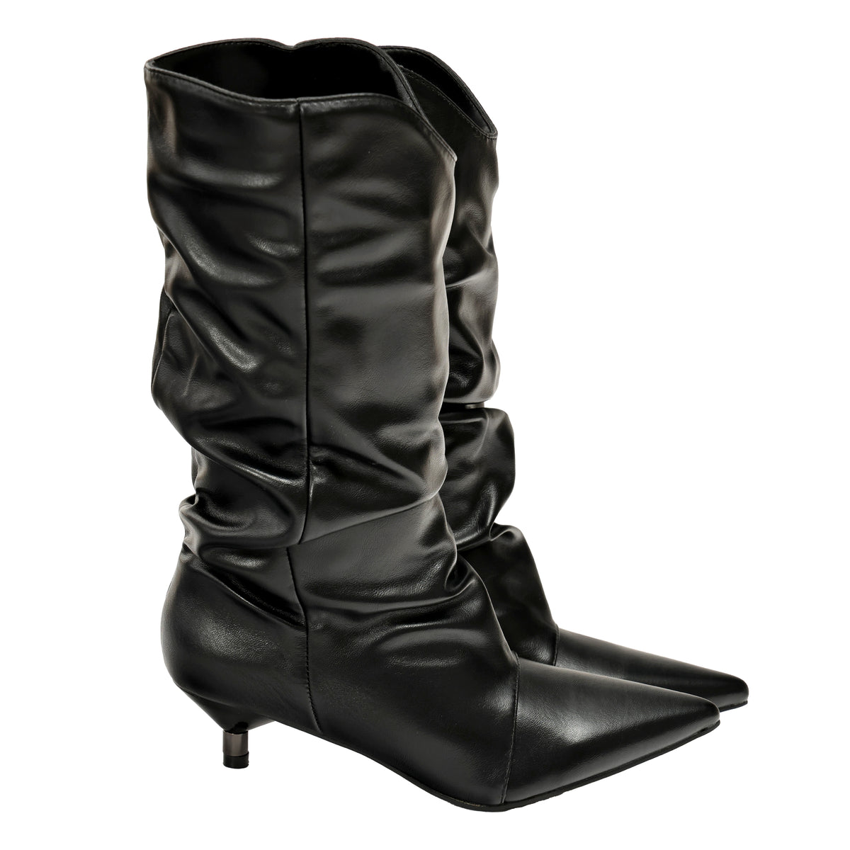 Stivaletto in simil pelle con tacco basso- Art.68361