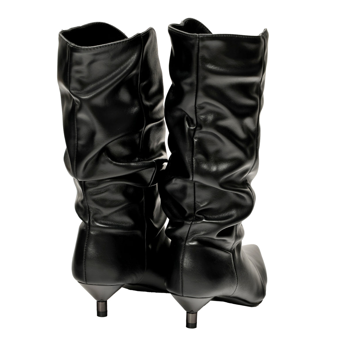 Stivaletto in simil pelle con tacco basso- Art.68361