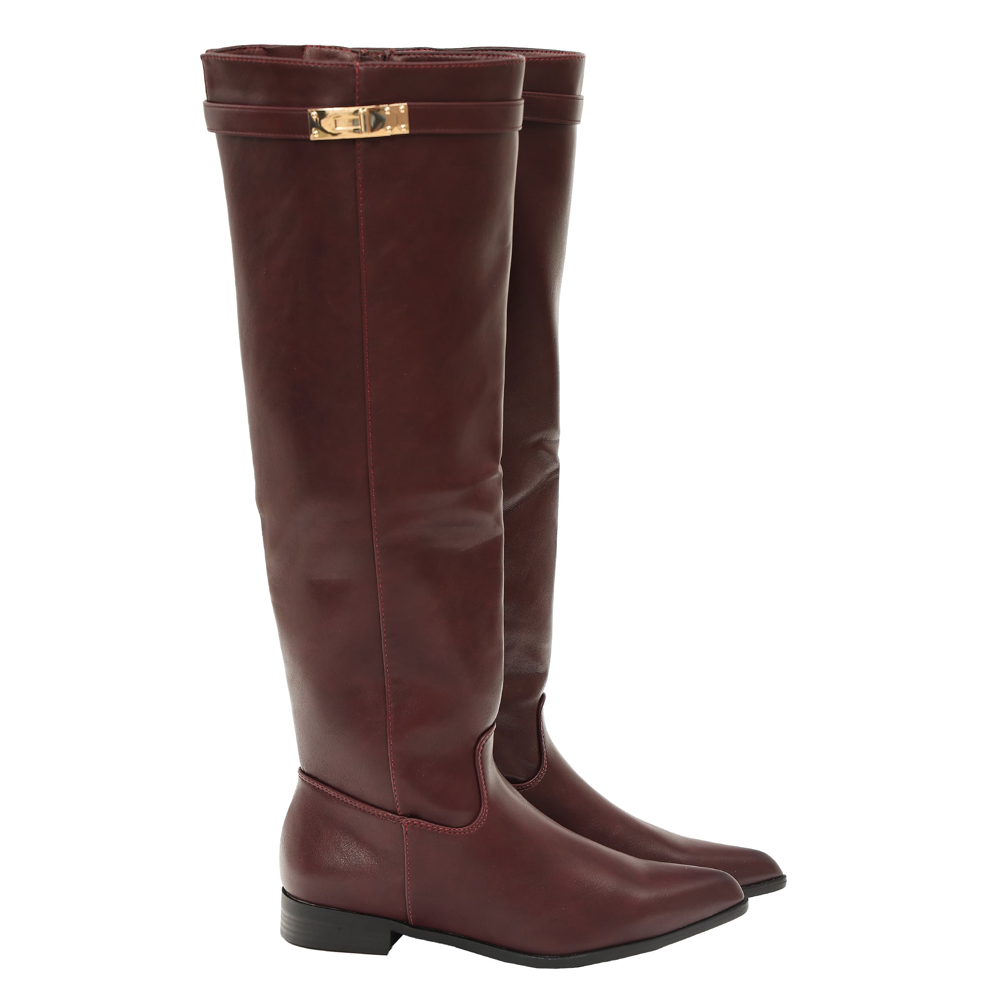 Stivale in simil pelle con tacco basso - Art.CHC508