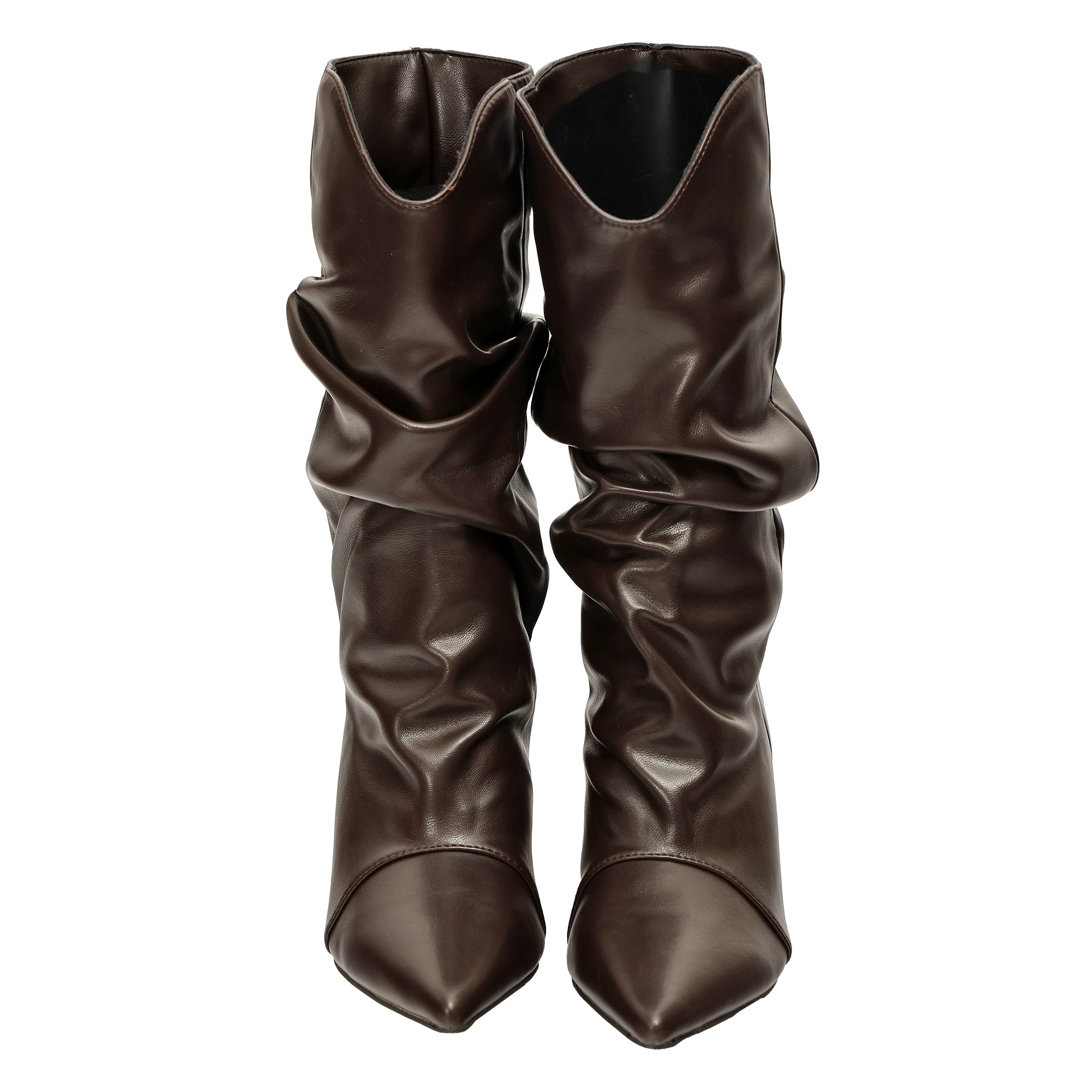 Stivaletto in simil pelle con tacco basso- Art.68361