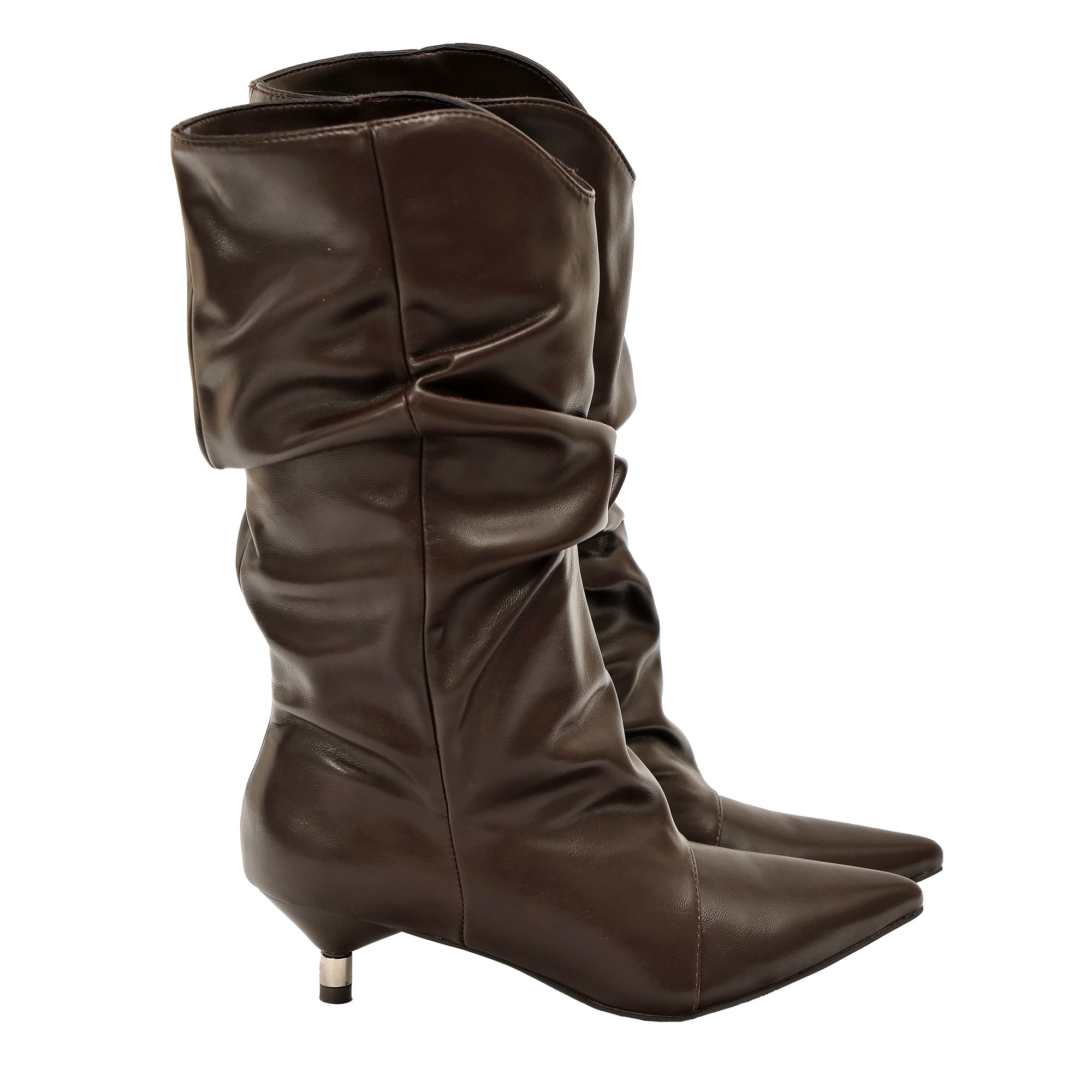 Stivaletto in simil pelle con tacco basso- Art.68361