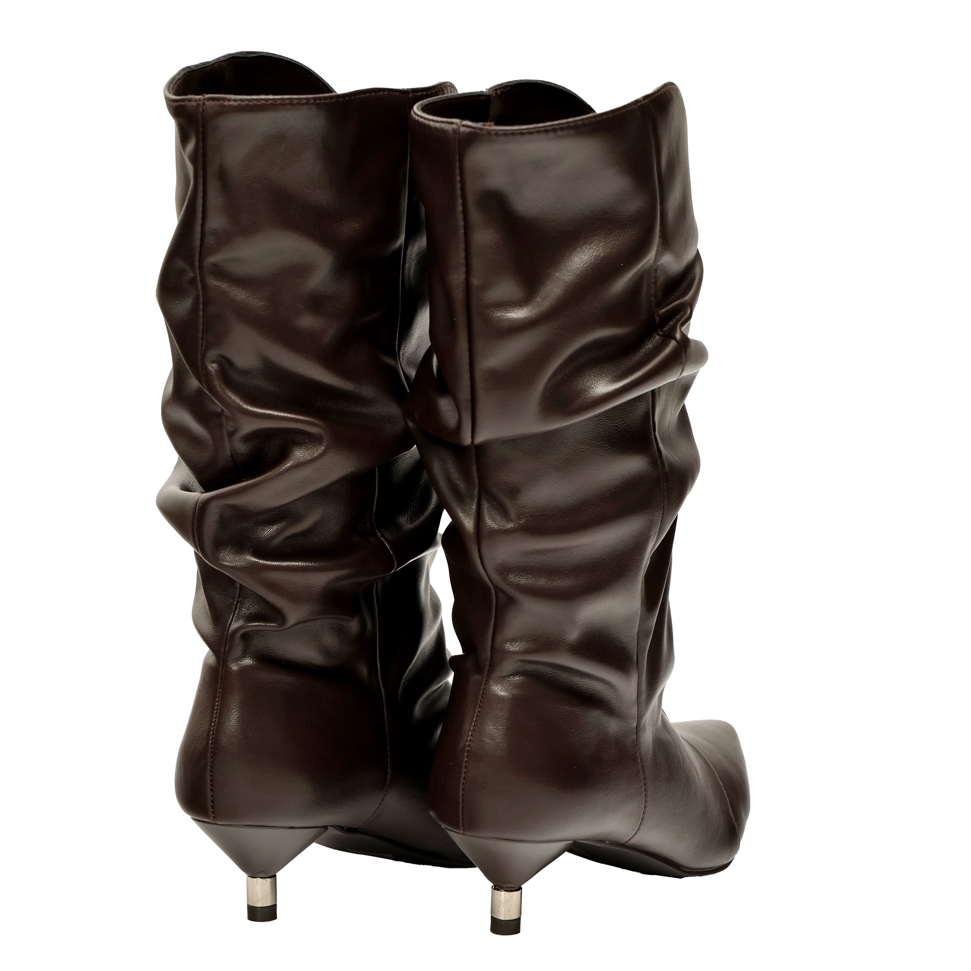 Stivaletto in simil pelle con tacco basso- Art.68361