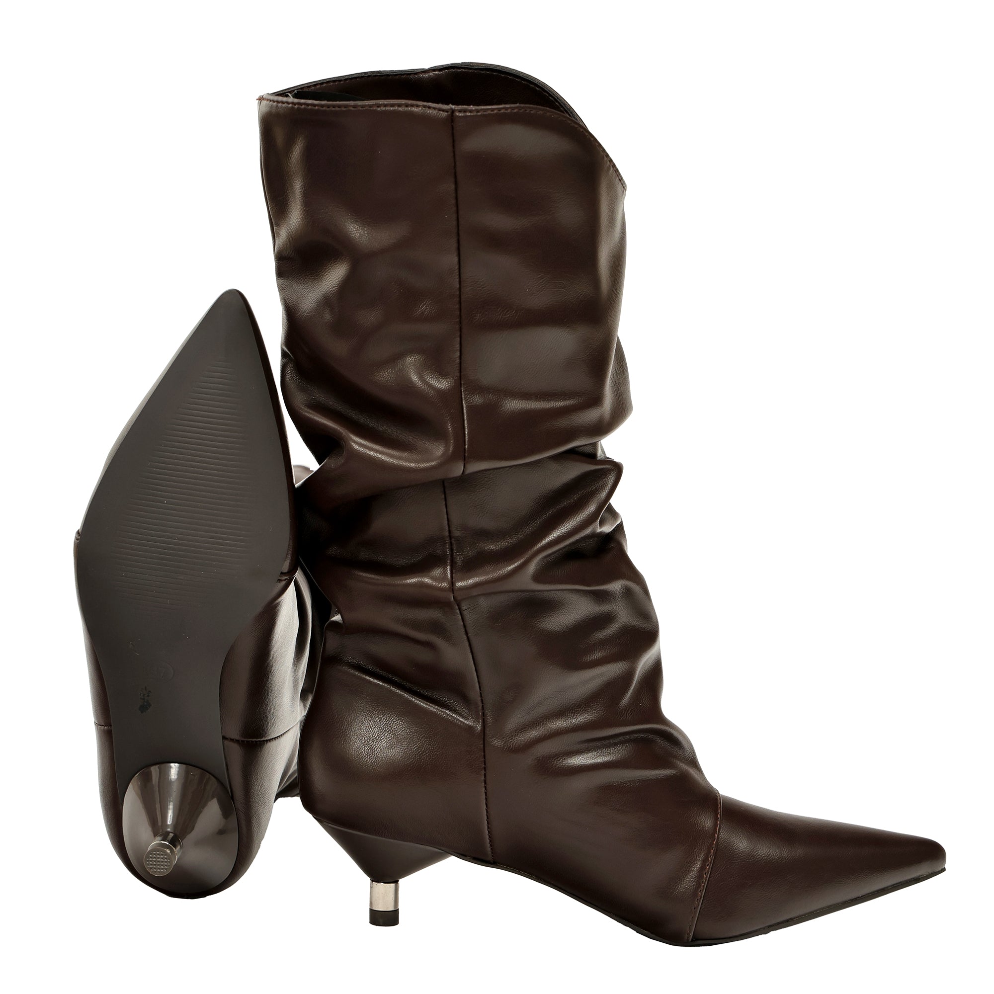 Stivaletto in simil pelle con tacco basso- Art.68361
