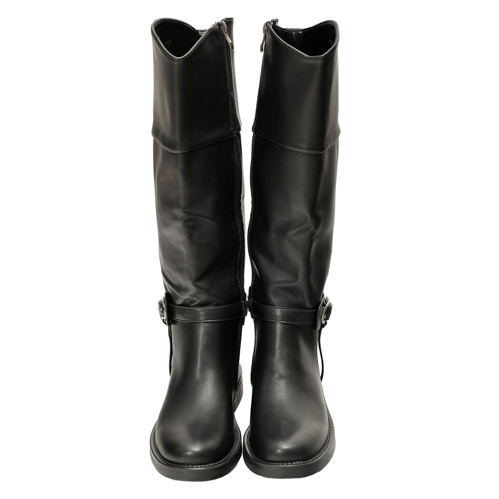 Stivale in simil pelle con tacco comodo- Art.DF039