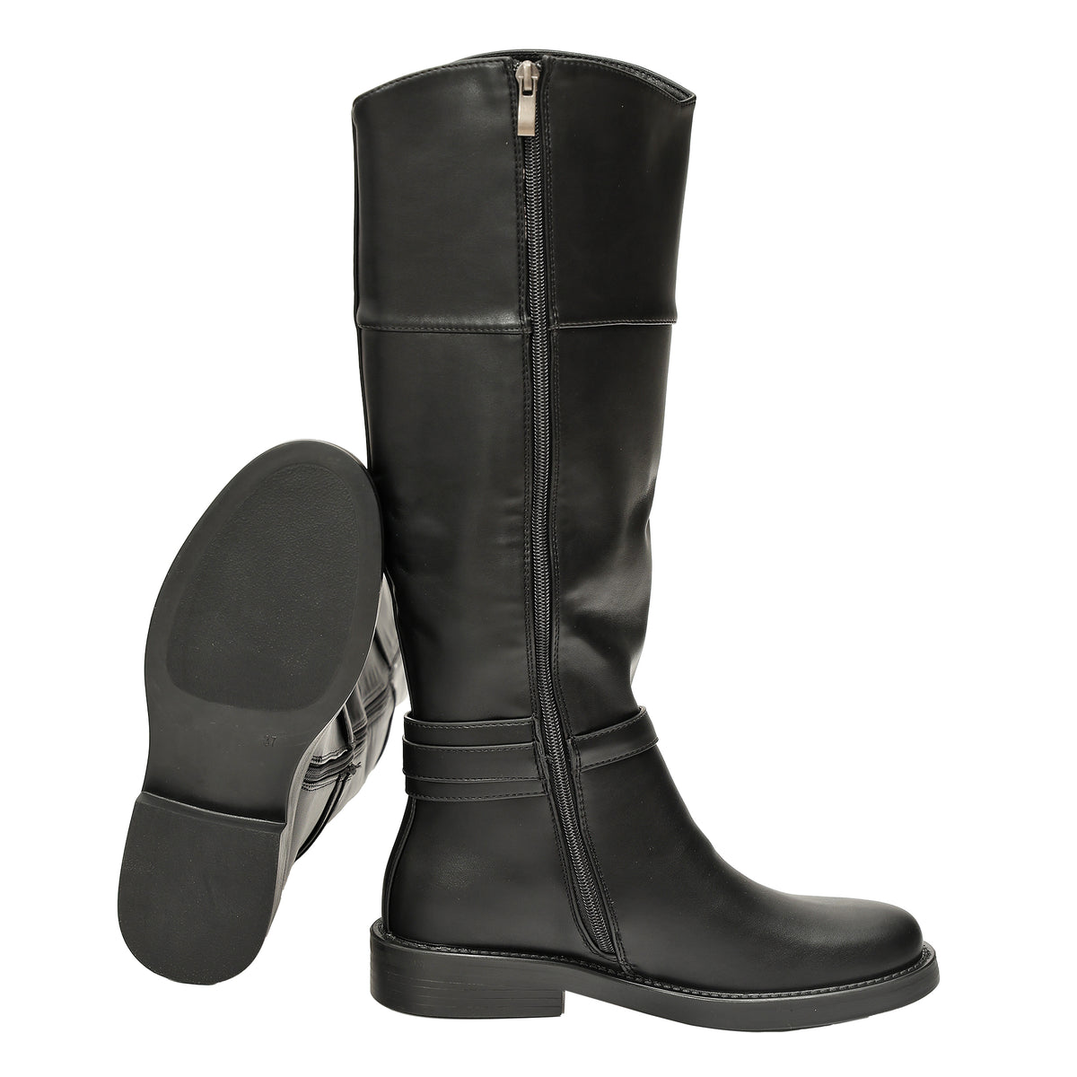 Stivale in simil pelle con tacco comodo- Art.DF039