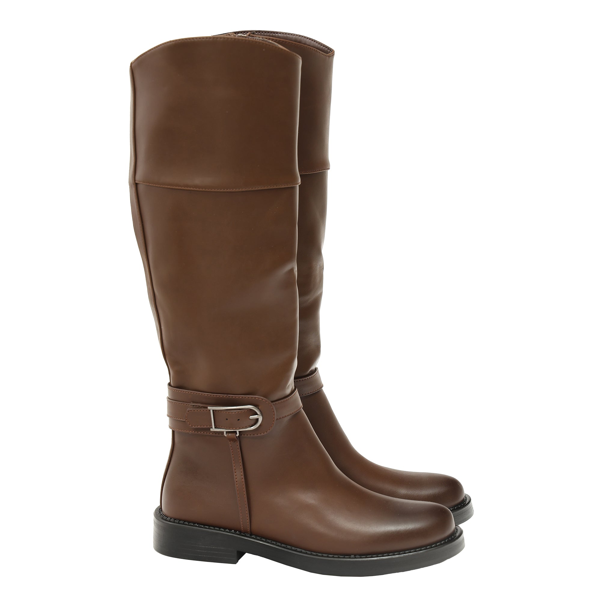 Stivale in simil pelle con tacco comodo- Art.DF039