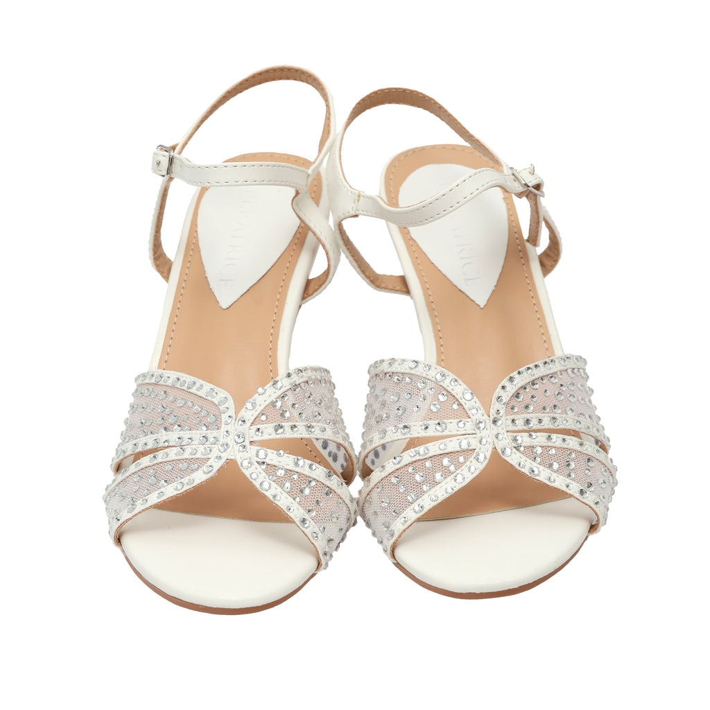 Sandali con strass - tacco 8,0 cm -Art.CL615