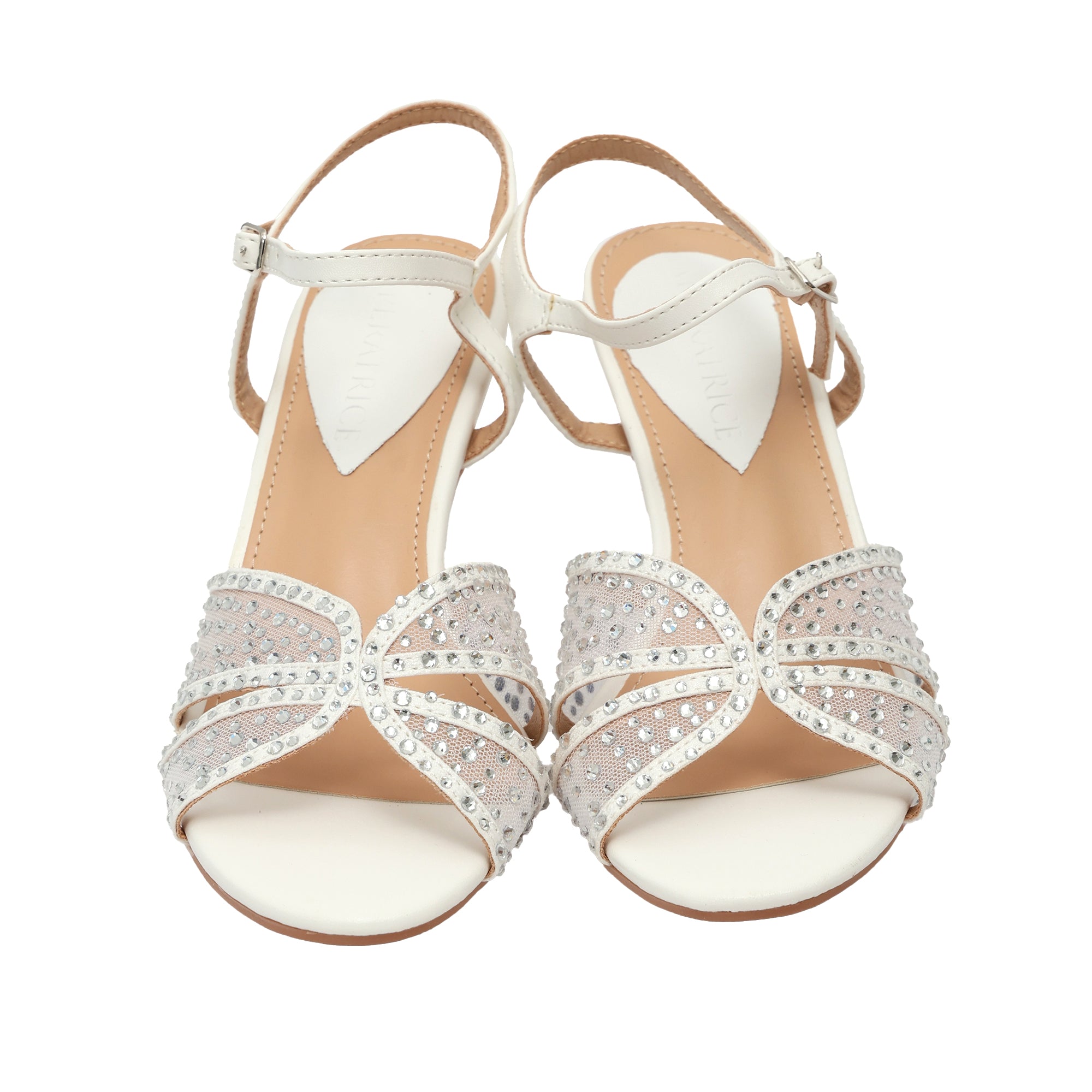 Sandali con strass - tacco 8,0 cm -Art.CL615