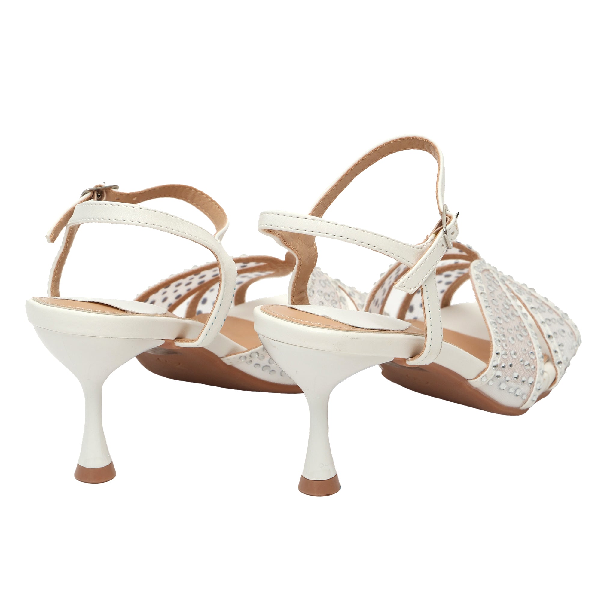Sandali con strass - tacco 8,0 cm -Art.CL615