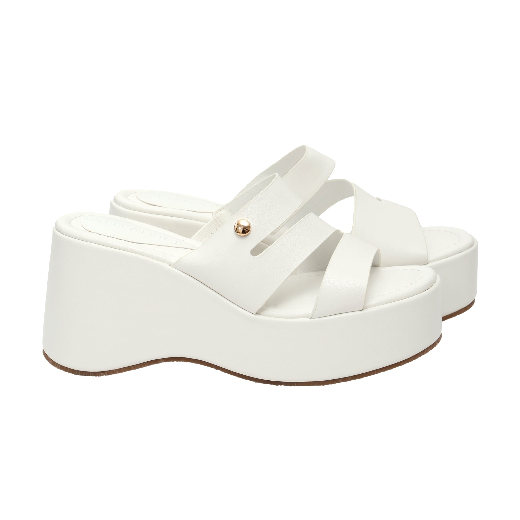 Ciabatta con zeppa - tacco 9,0 cm - plateaux 4,0 cm -Art.CL586