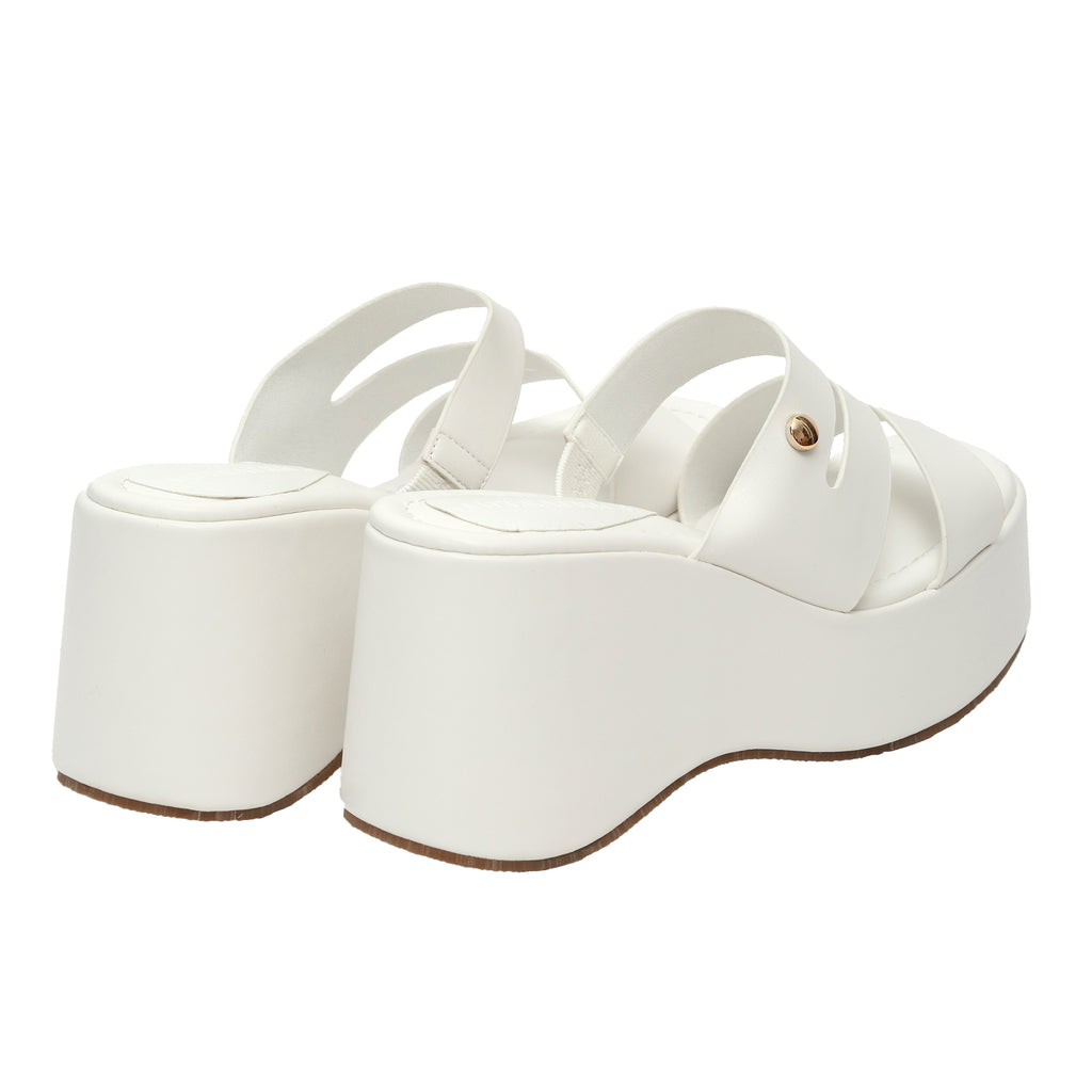 Ciabatta con zeppa - tacco 9,0 cm - plateaux 4,0 cm -Art.CL586