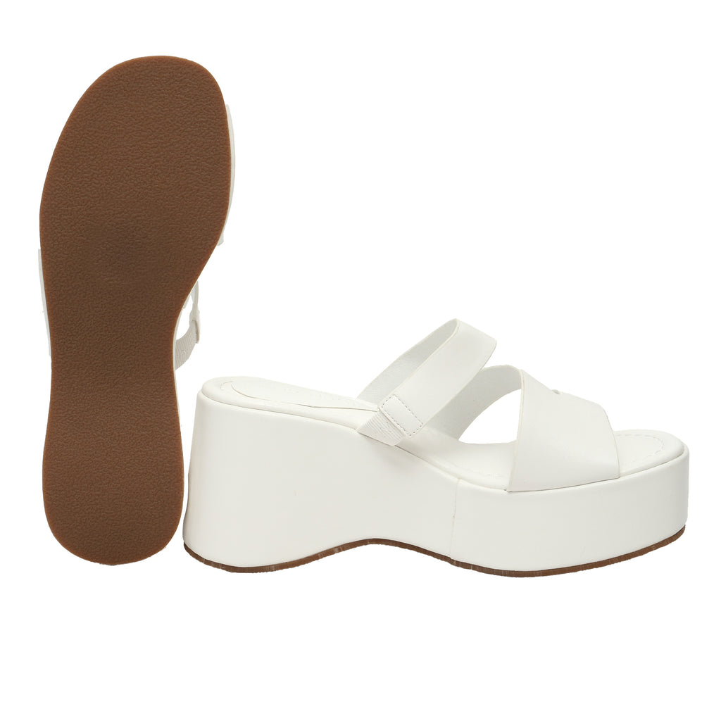 Ciabatta con zeppa - tacco 9,0 cm - plateaux 4,0 cm -Art.CL586