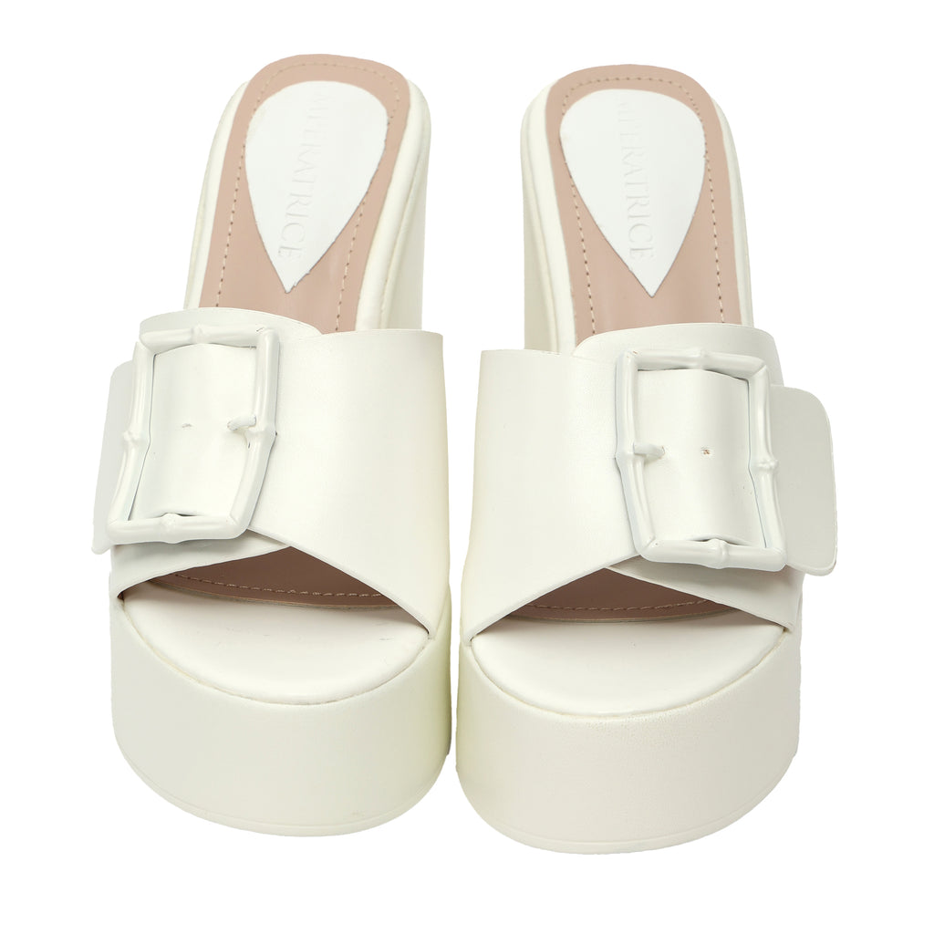 Ciabatta con zeppa - tacco 12,5 cm - plateaux 4,5 cm -Art.CL520