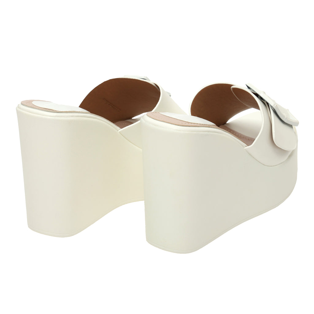 Ciabatta con zeppa - tacco 12,5 cm - plateaux 4,5 cm -Art.CL520