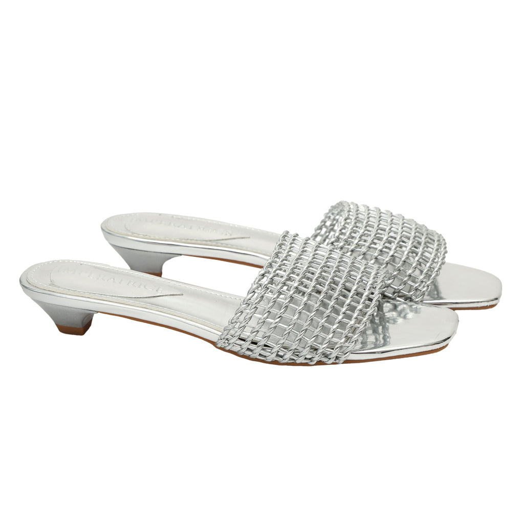 Ciabatta intreccio  - tacco 3,5 cm -Art.CL502
