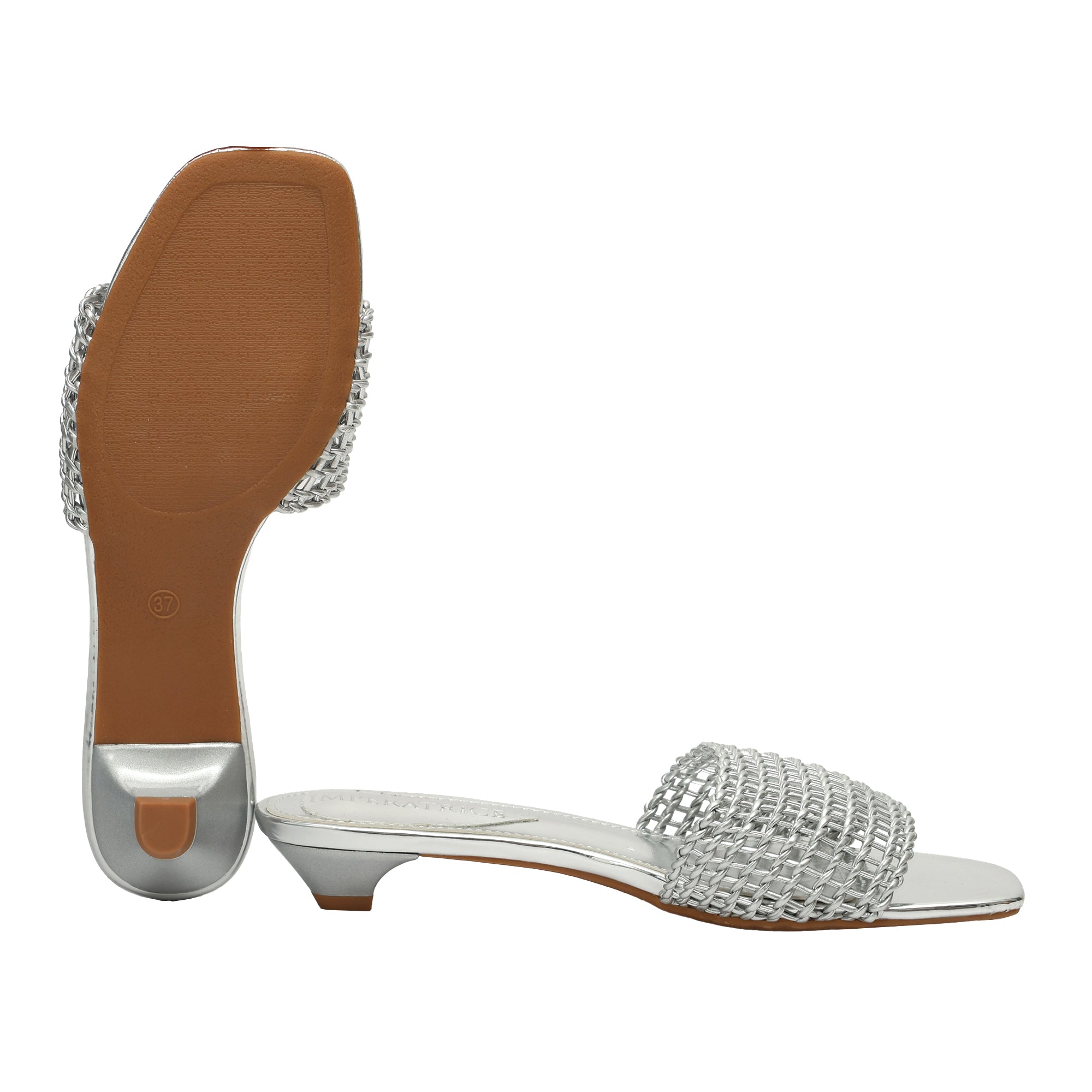 Ciabatta intreccio  - tacco 3,5 cm -Art.CL502