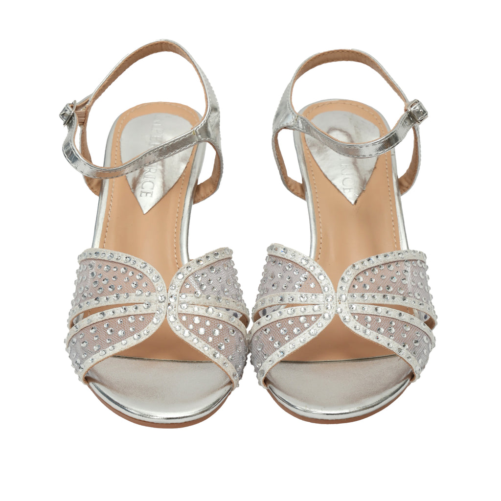 Sandali con strass - tacco 8,0 cm -Art.CL615
