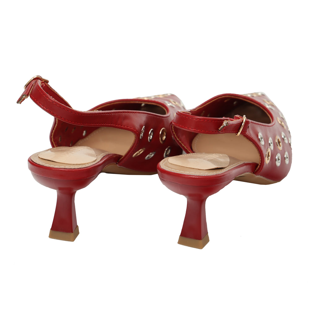 Decolletè borchie - tacco7,0 cm -Art.DF015