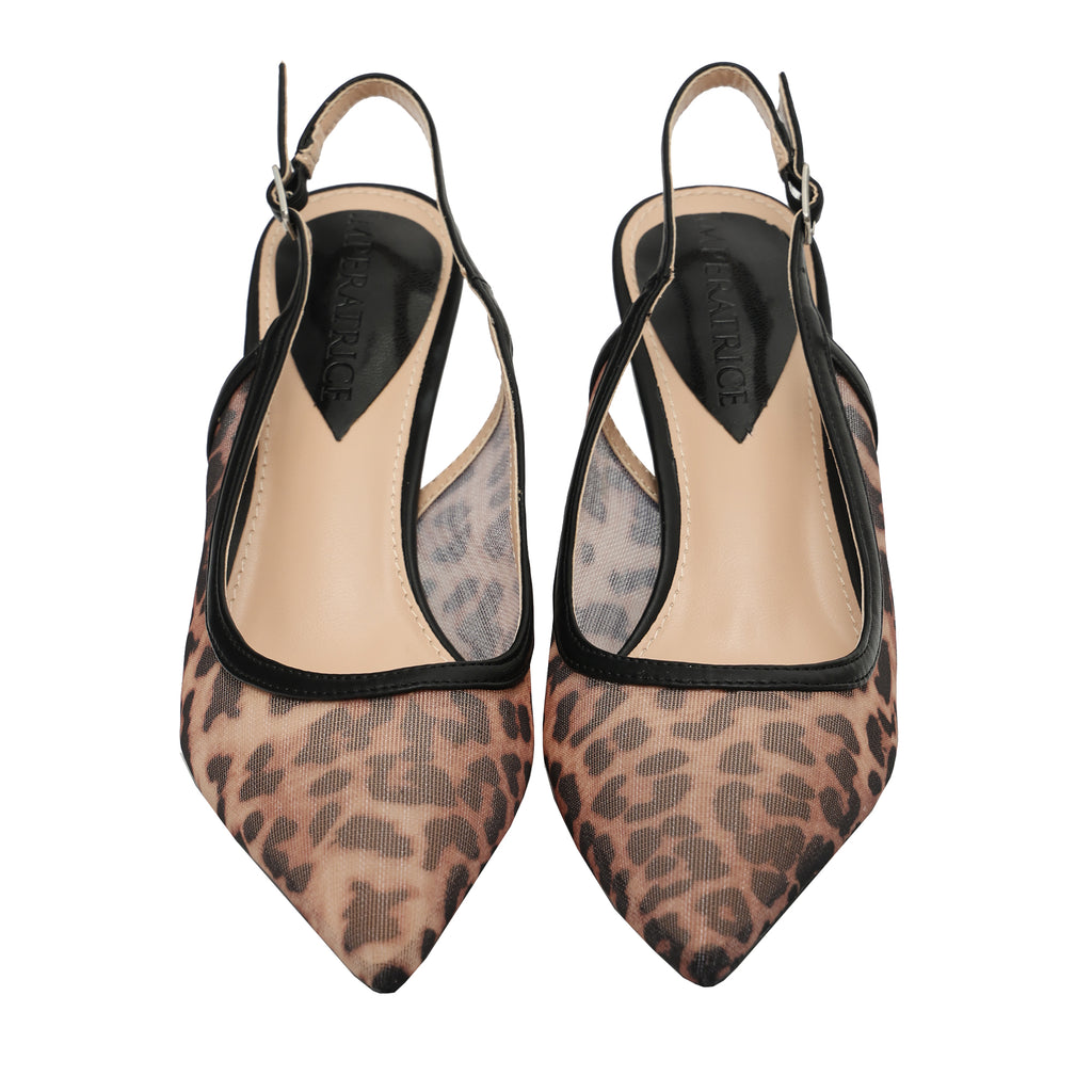 Decolletè leopardato - tacco 8,0 cm -Art.DF206