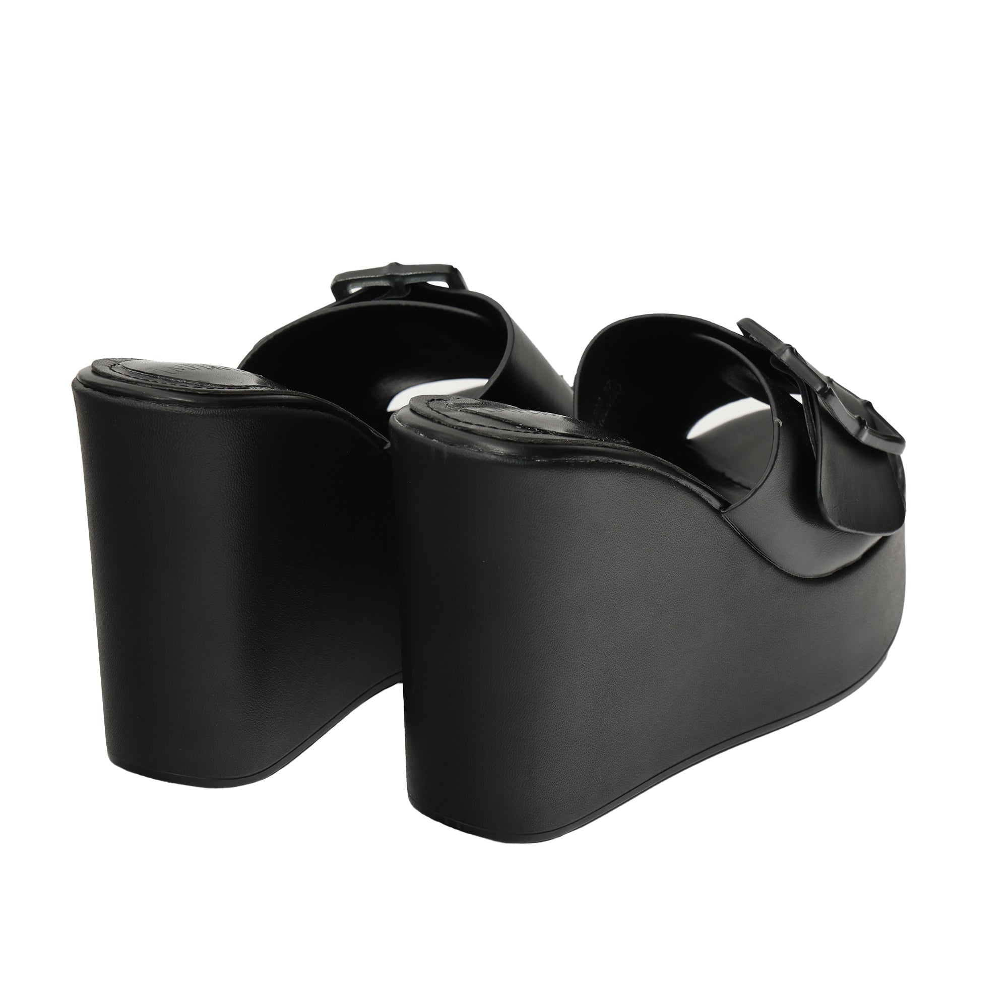 Ciabatta con zeppa - tacco 12,5 cm - plateaux 4,5 cm -Art.CL520