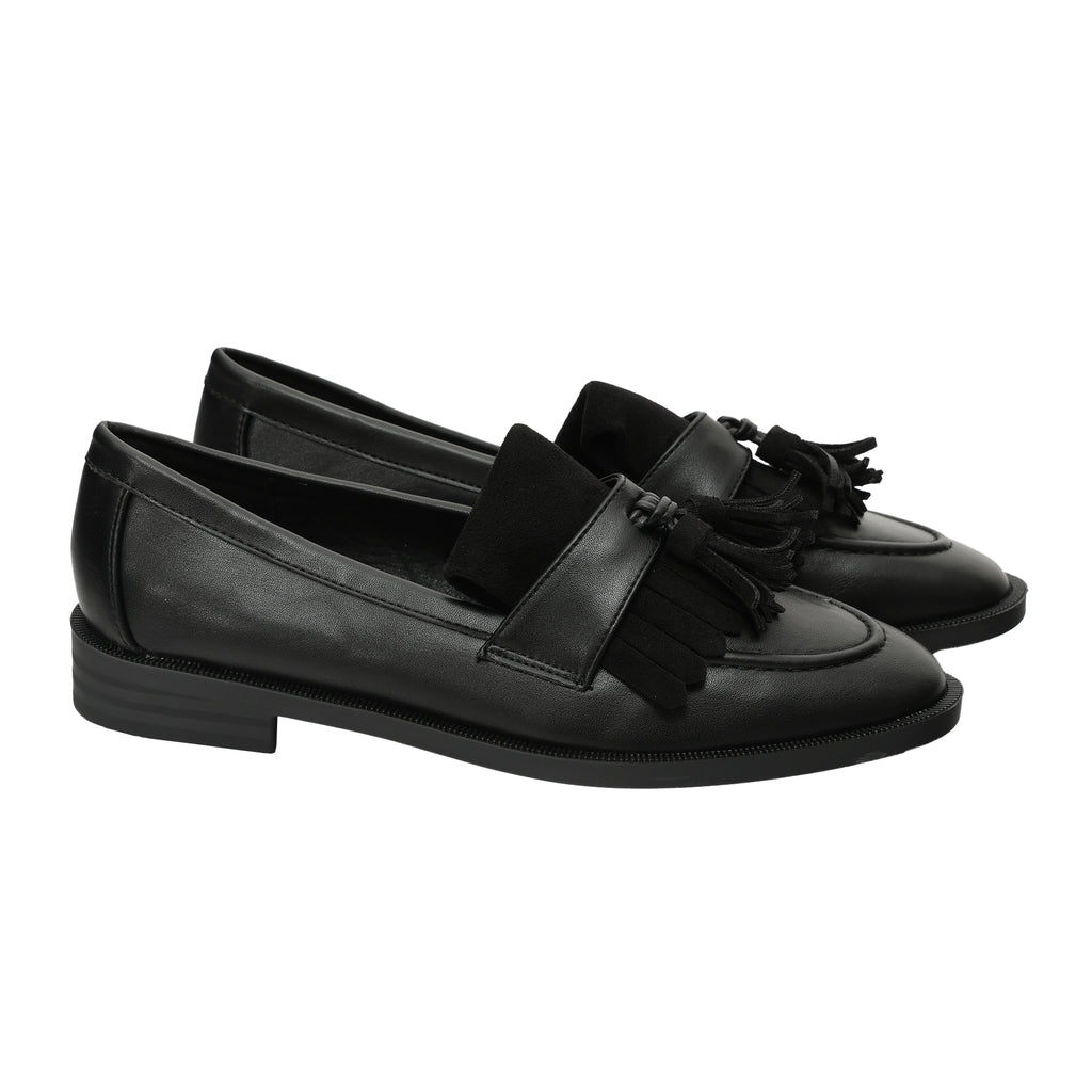 Mocassino con frange - tacco 2,5 cm -Art.DF250