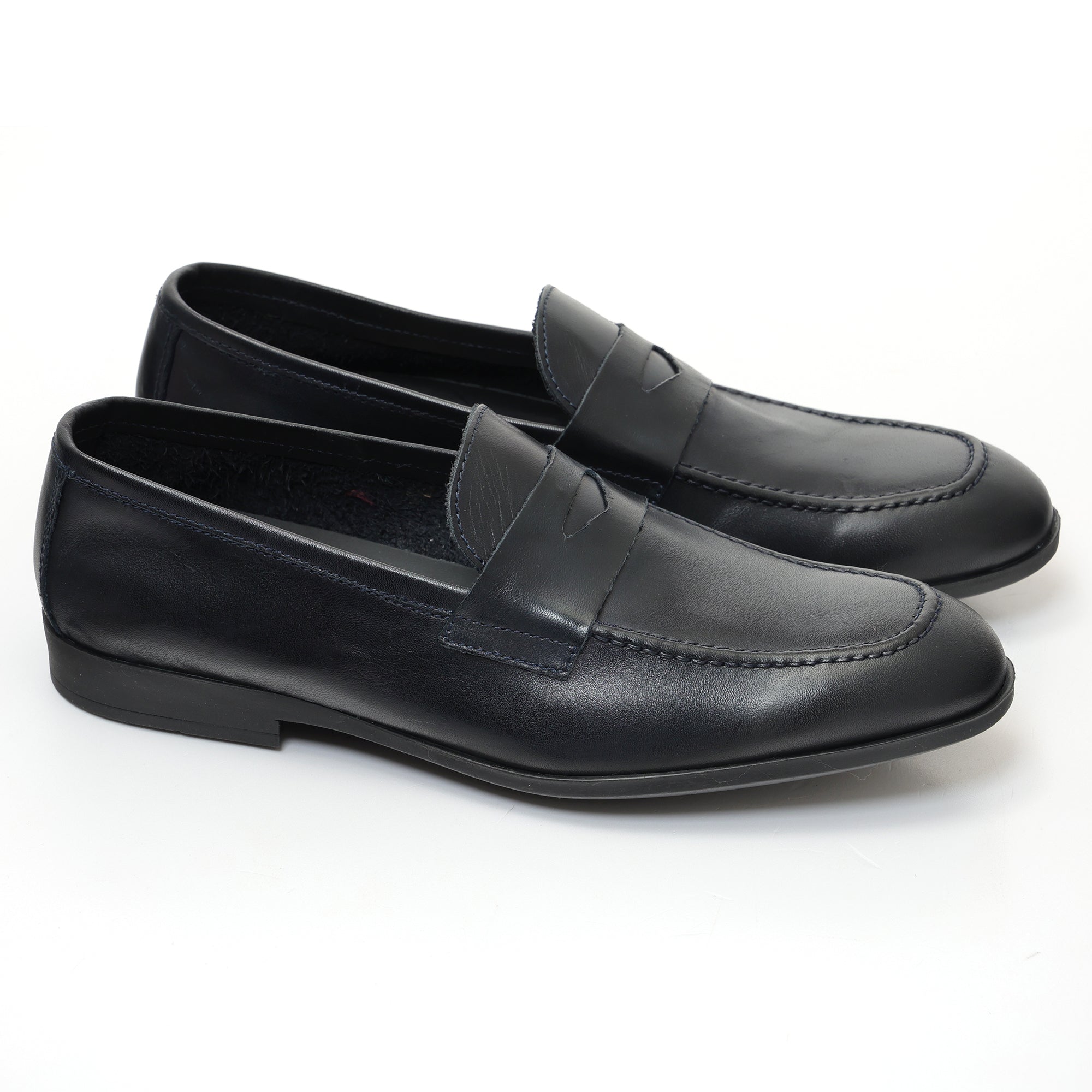 Mocassino con benda in morbidissima pelle crust -Art.75BENDINAFDOGOMMACRUST