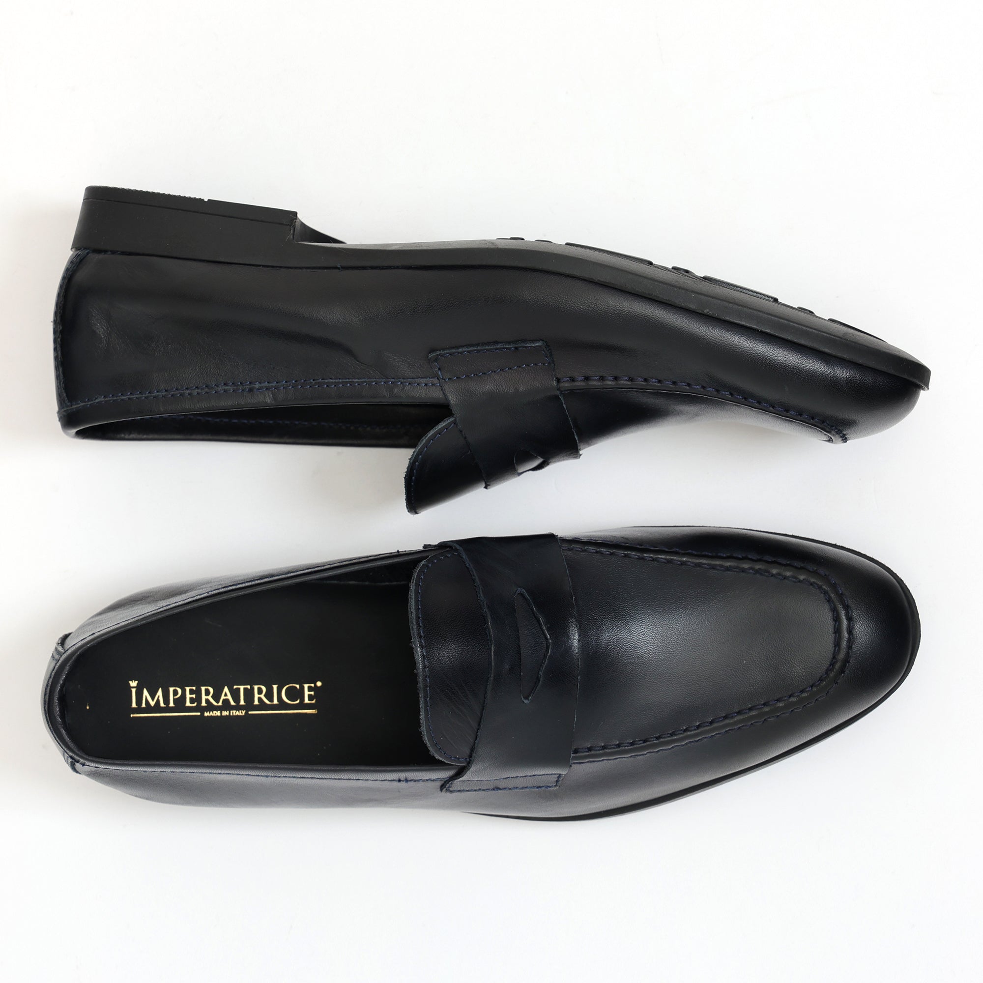 Mocassino con benda in morbidissima pelle crust -Art.75BENDINAFDOGOMMACRUST